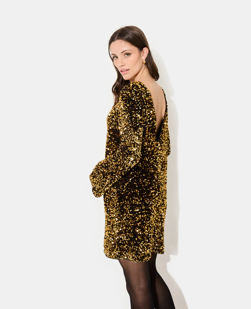 Pimkie Robe courte dos V avec sequins