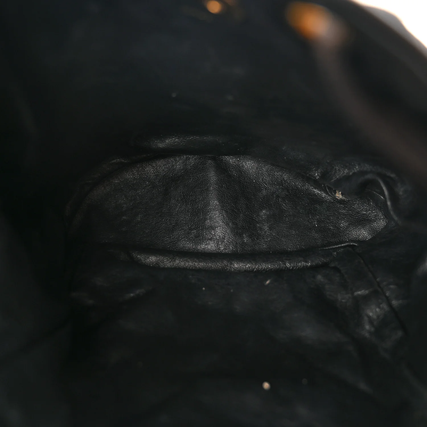 Lambskin Quilted Drawstring Backpack Black - Top Club