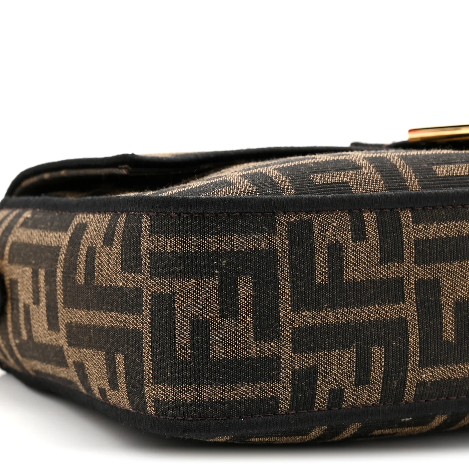 Fabric Jacquard FF 1974 Medium Baguette Tobacco Moro Black - Top Club