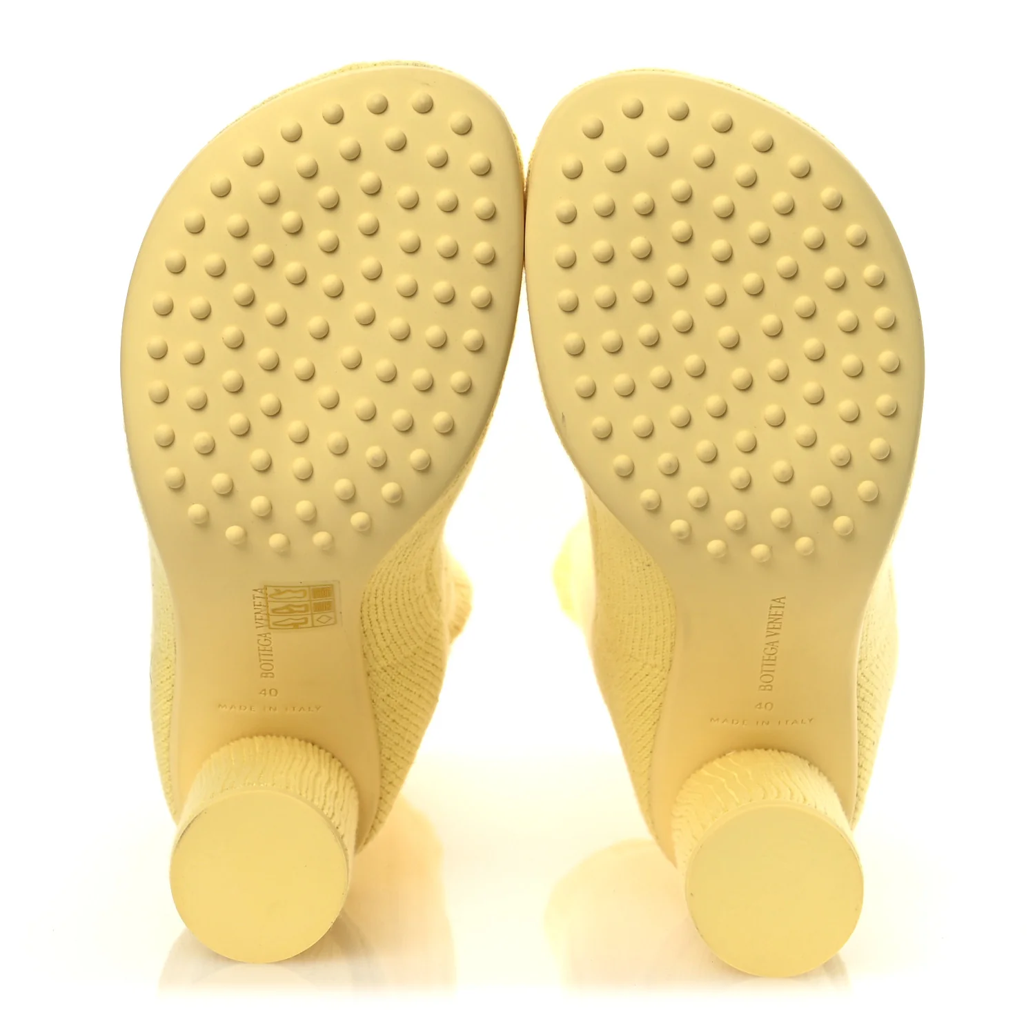 Cotton Knit Atomic Boots 40 Lemonade - Top Club