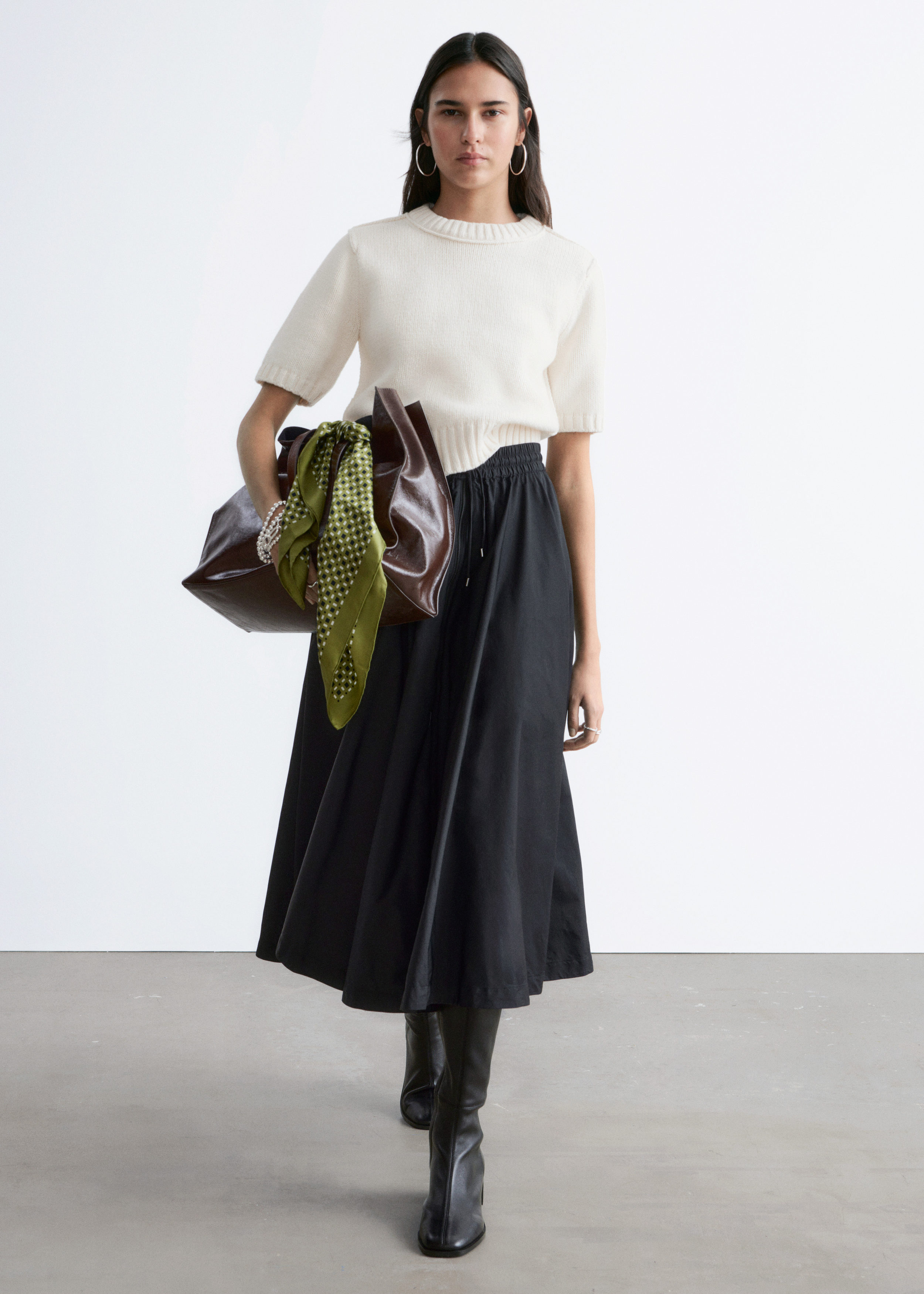& Other Stories RIB-KNIT T-SHIRT