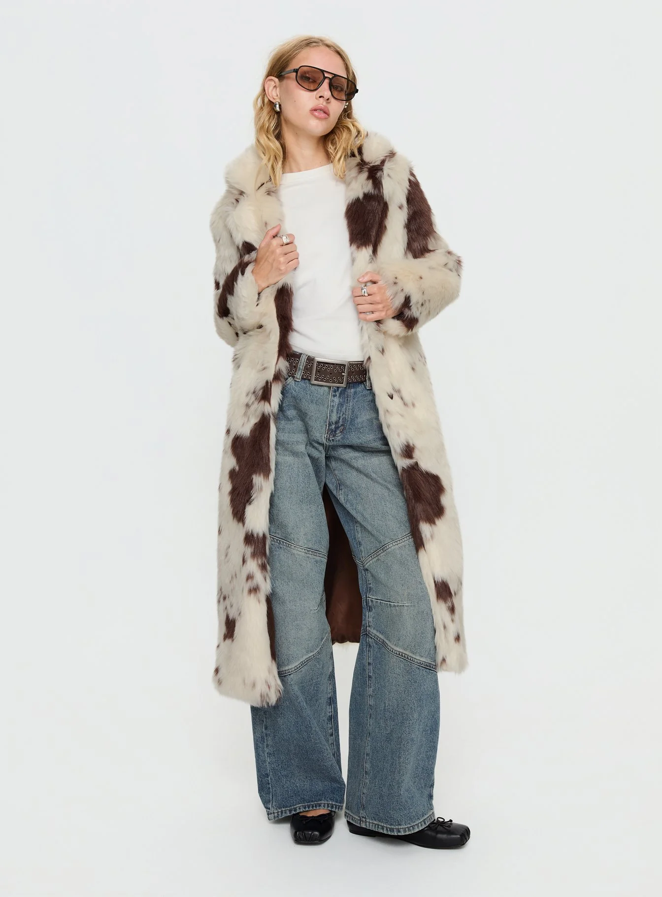 Winter Breeze Faux Fur Coat Multi