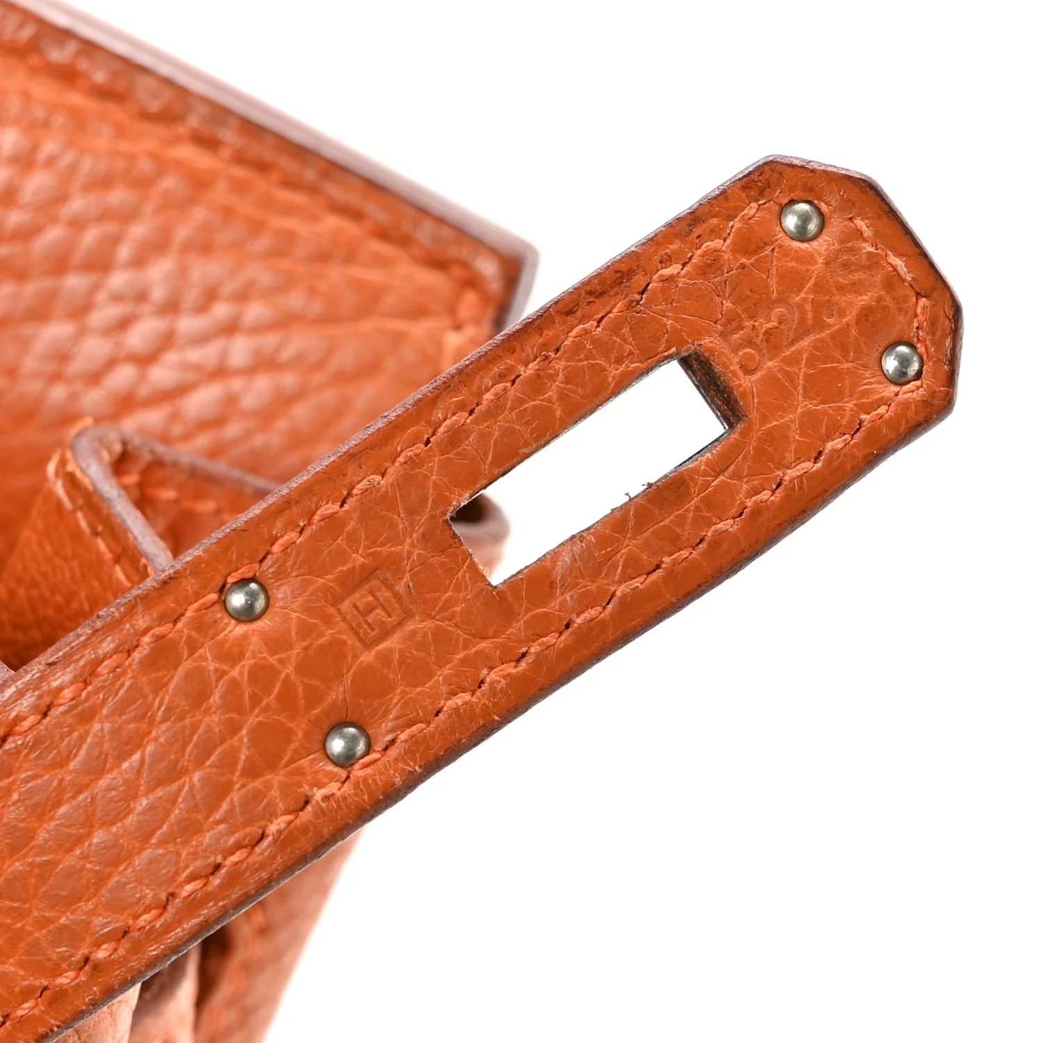 Taurillon Clemence Birkin 35 Orange - Top Club