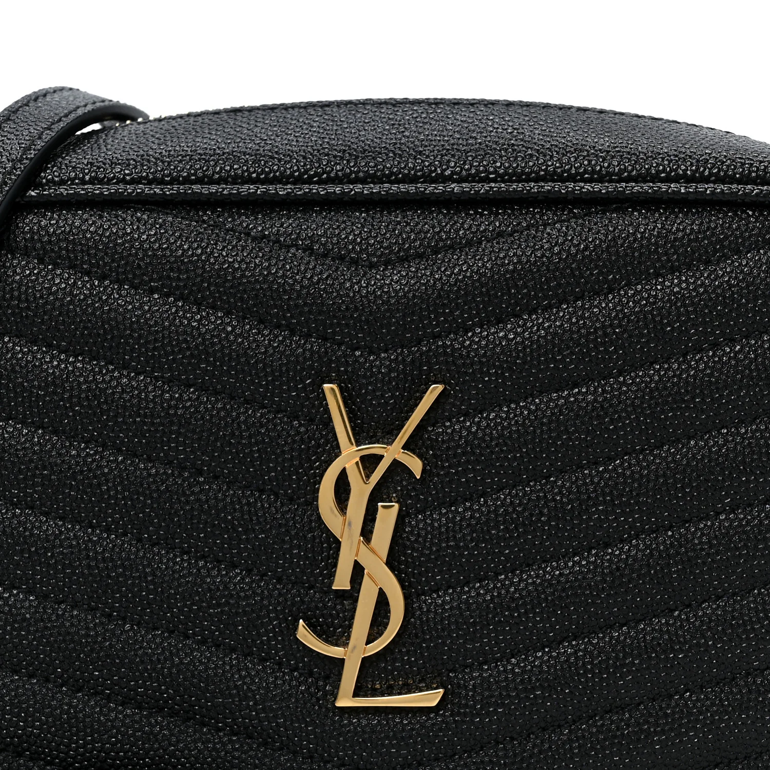 Grain De Poudre Matelasse Monogram Mini Lou Camera Bag Black - Top Club