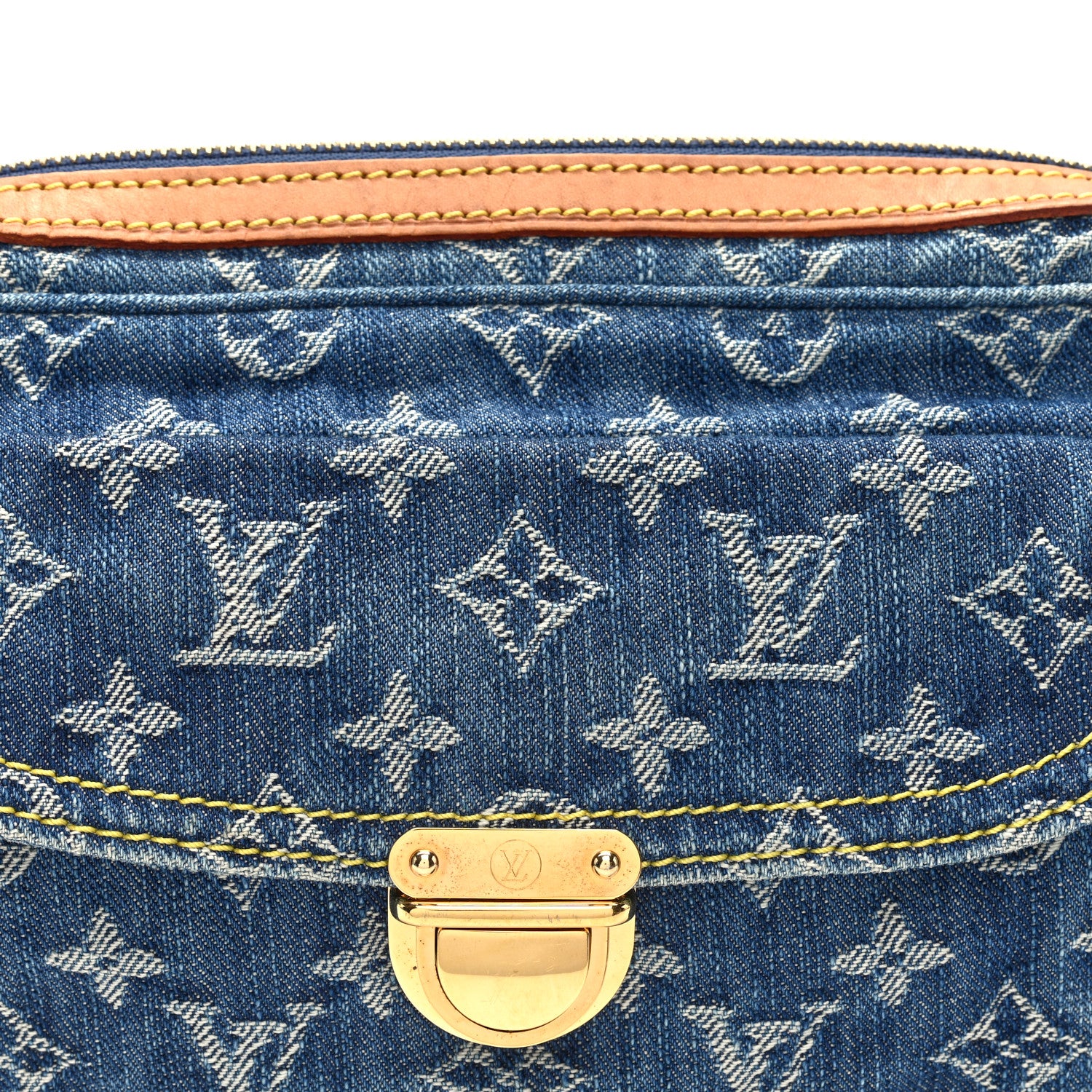Monogram Denim Bum Bag Blue - Top Club