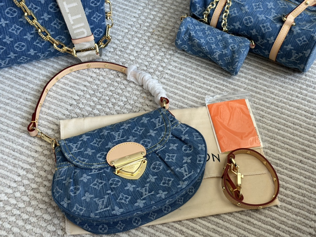 Louis new arrival denim bag sunset size: 26*15 cm - Top Club