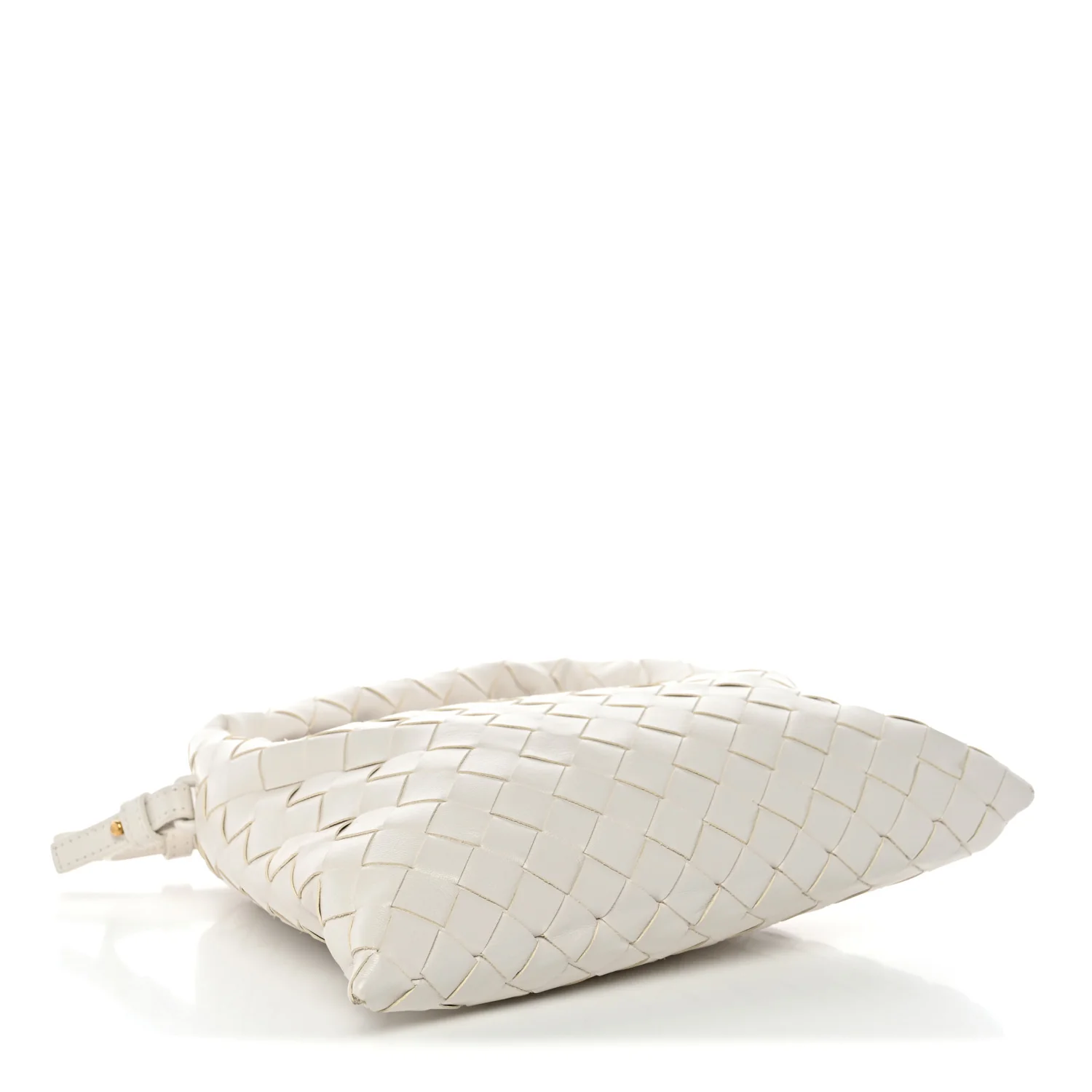 Calfskin Intrecciato Mini Hop White - Top Club