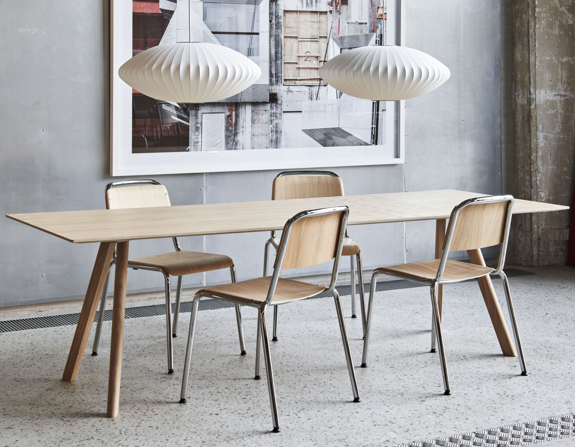 Eettafel CPH 30 mat gelakt eiken 250x90  cm