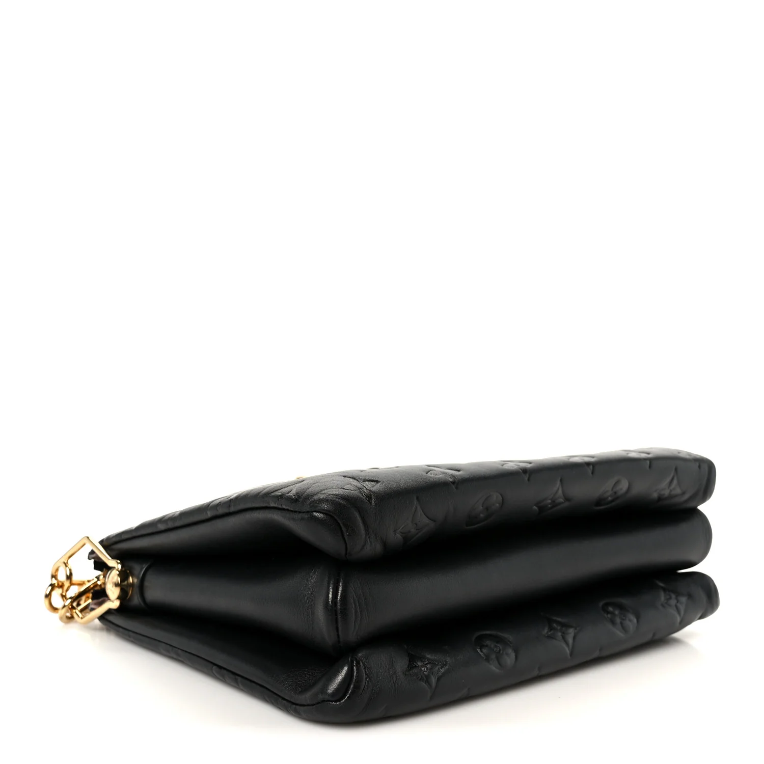 Lambskin Embossed Monogram Coussin PM Black - Top Club