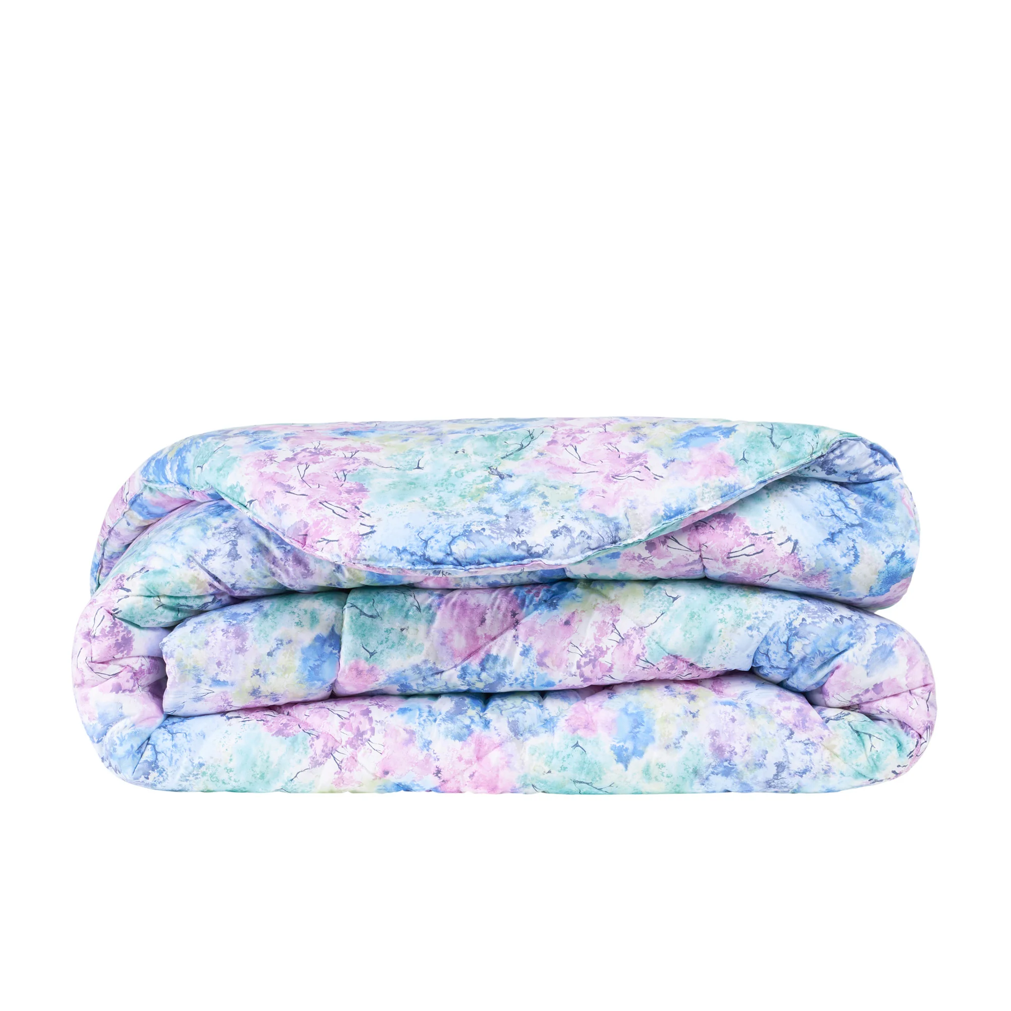 Trapunta In Percalle Trees Matrimoniale