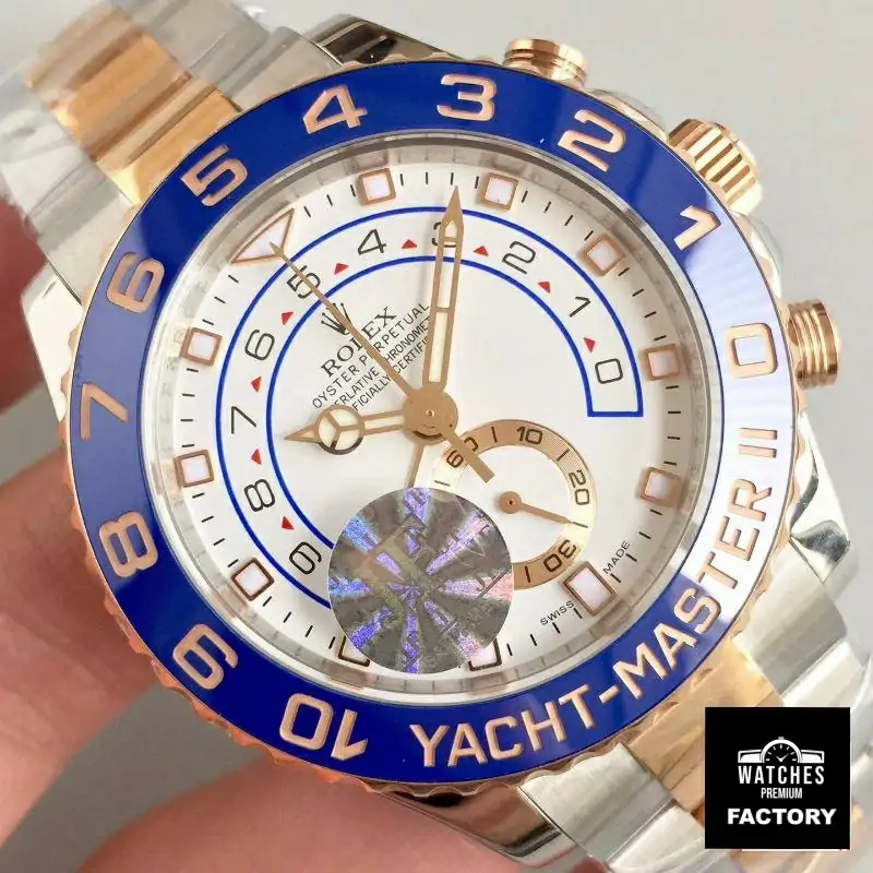Rolex Yacht Master II 116681 JF Factory Rose Gold White Dial