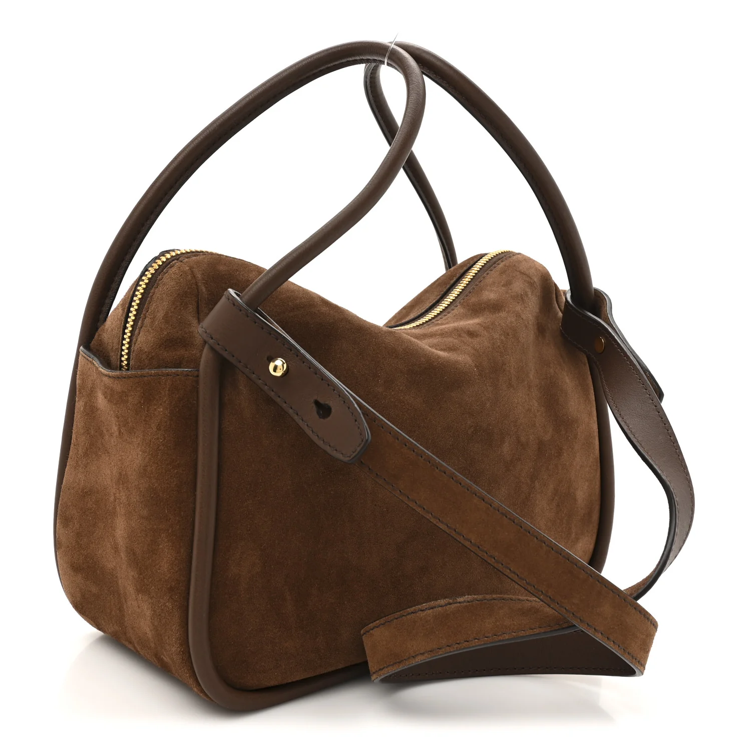 Camoscio Darling Shoulder Bag Cocoa Brown - Top Club