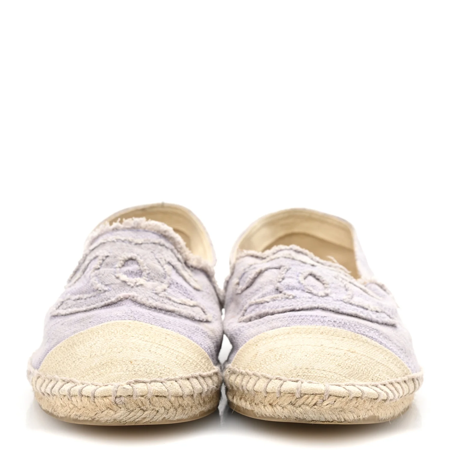 Toile CC Cap Toe Espadrilles 38 Ecru Purple - Top Club