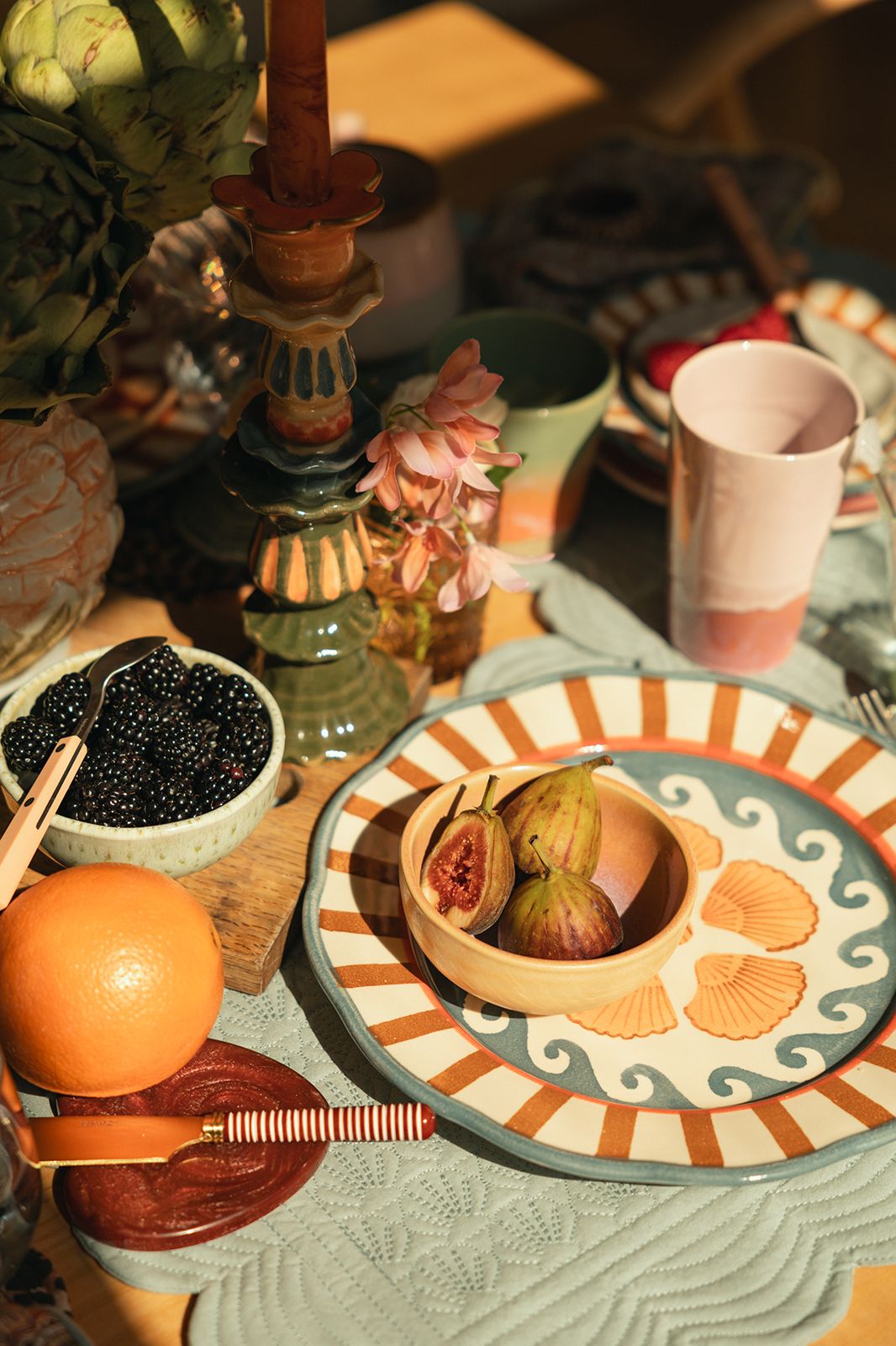 Roze onderzetters hart