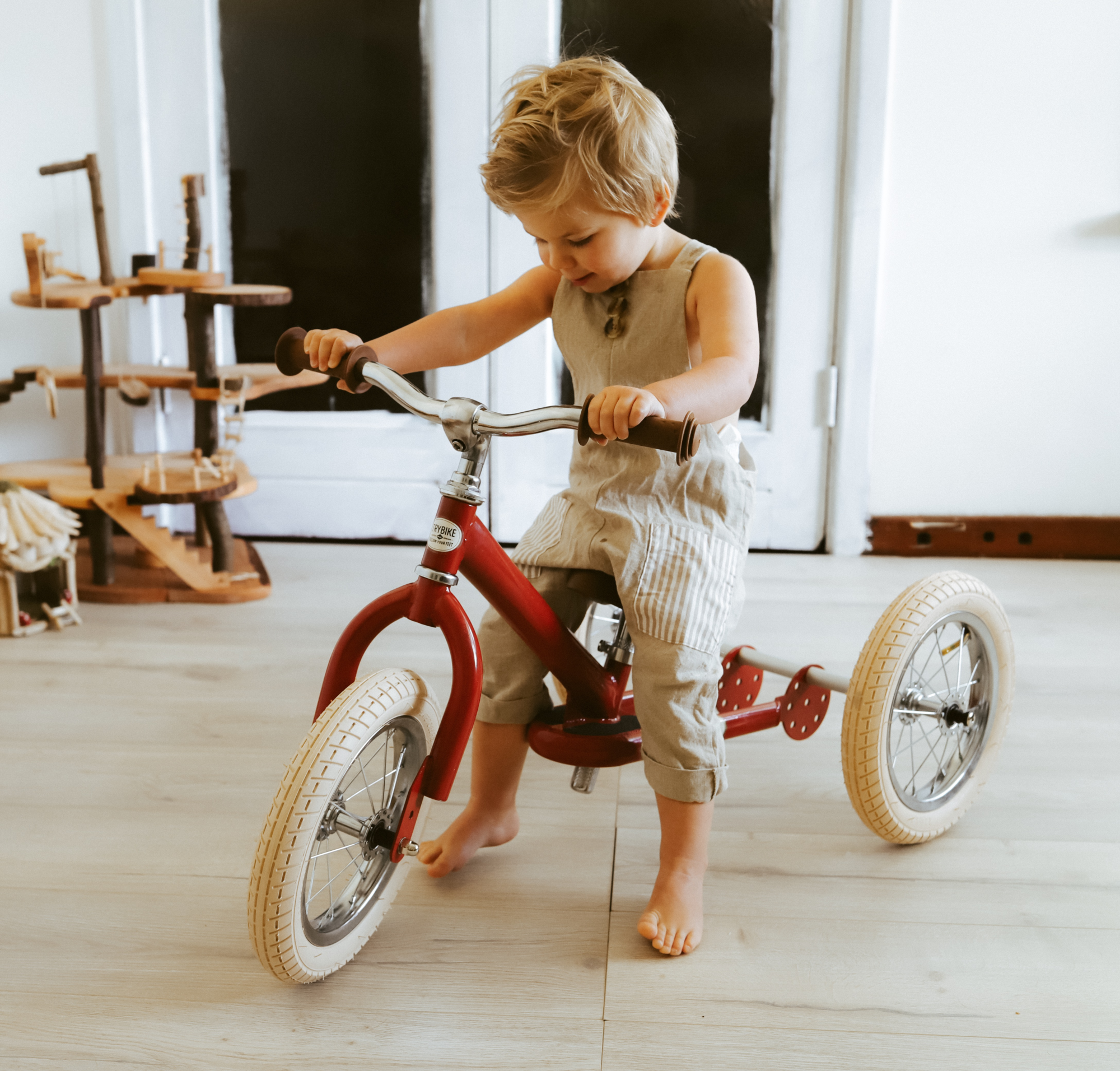 2-in-1-loopfiets Trybike set rood