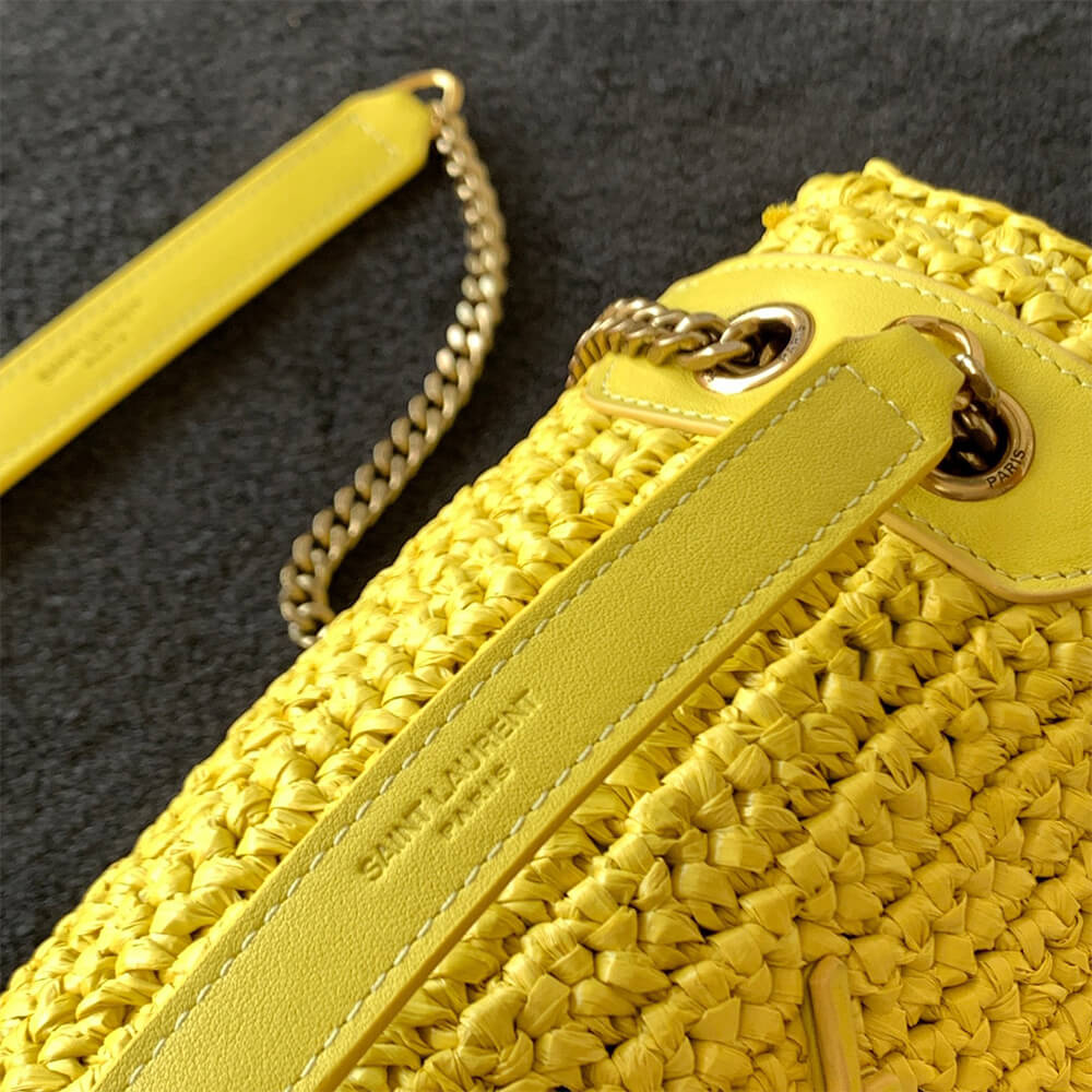SAINT LAURENT NIKI CHAIN MEDIUM IN RAFFIA(HIGH-END GRADE) - Top Club