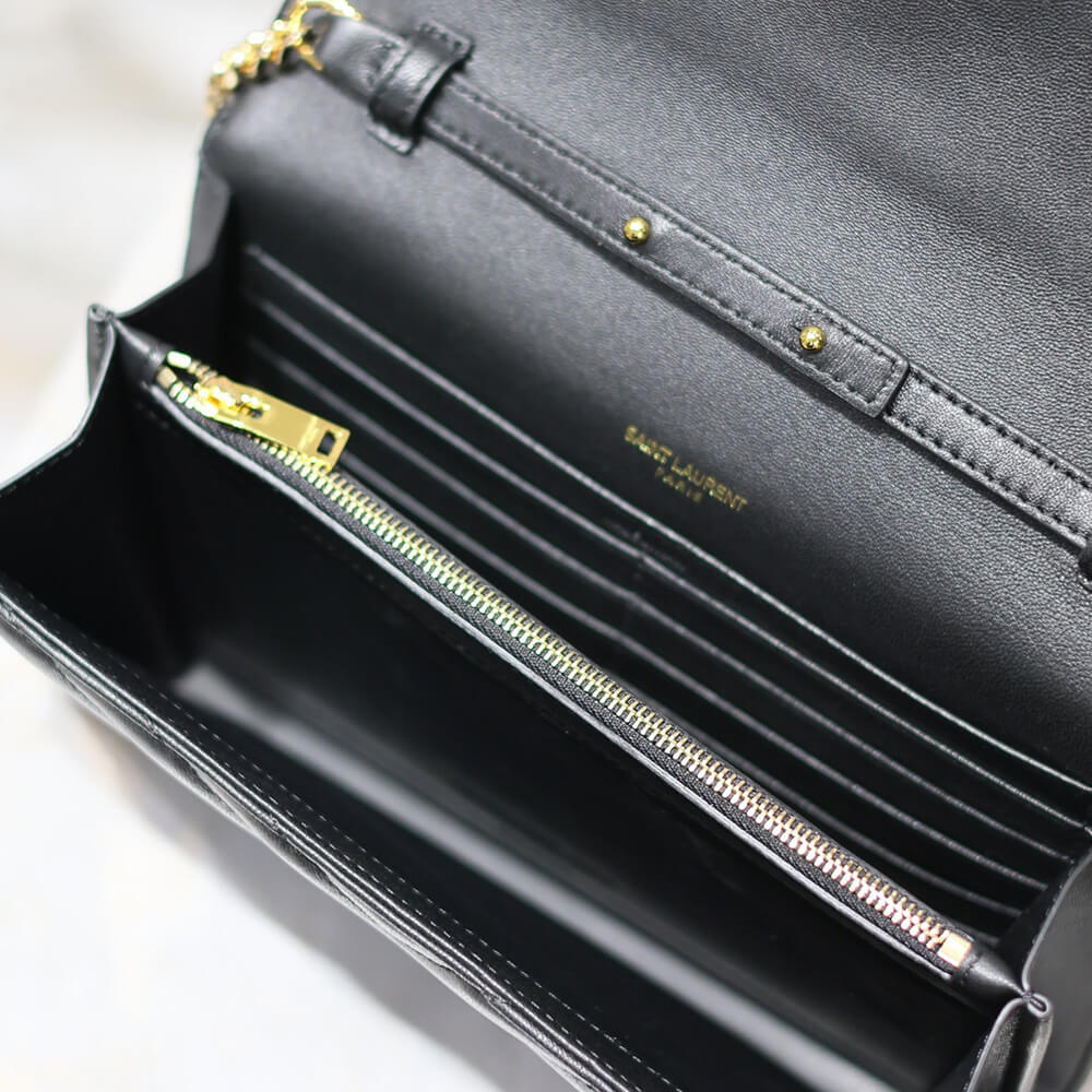 YSL cassandre chain wallet in lambskin - Top Club