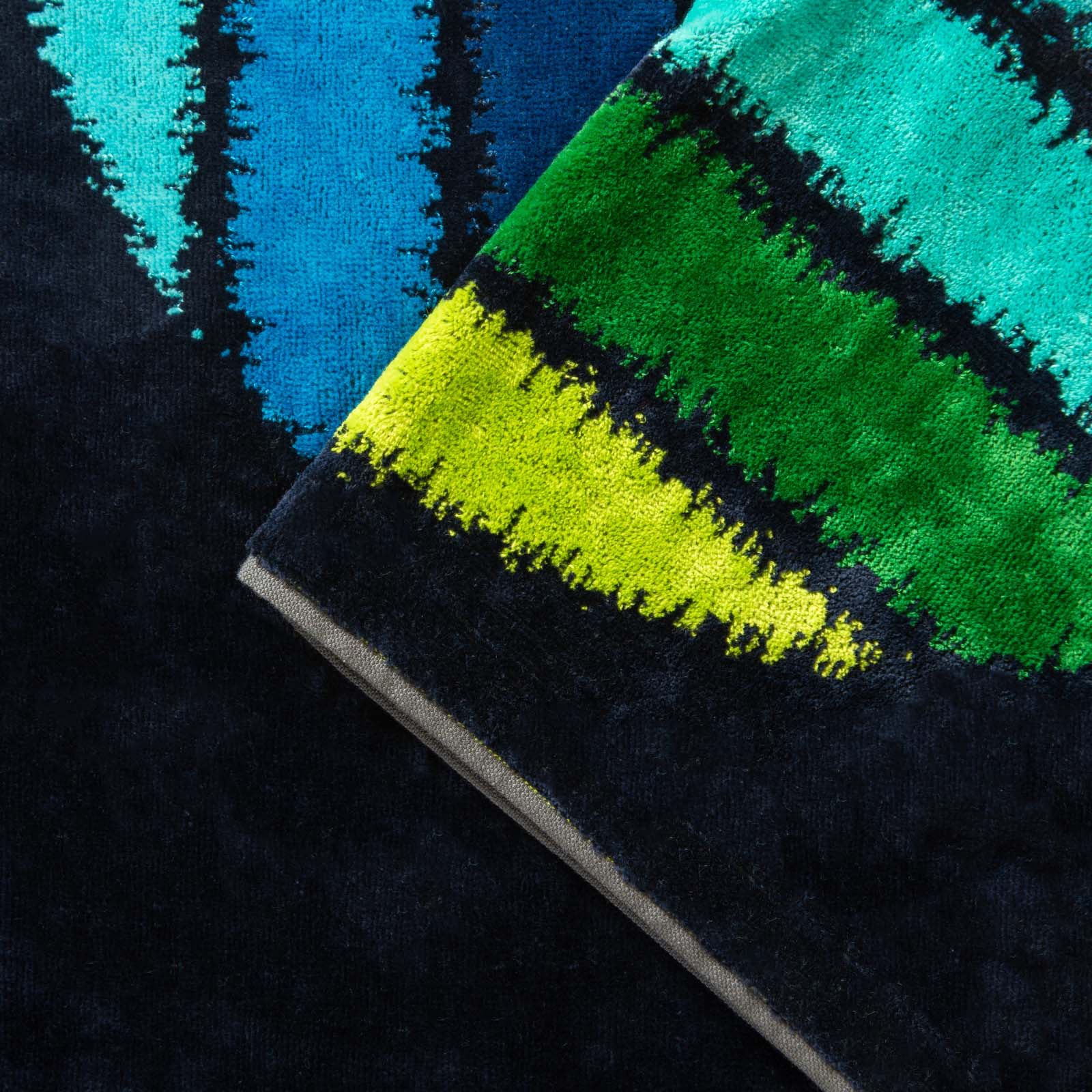 Asciugamano Con Ospite In Spugna Rodi 40X60+60X100 Turchese Carrara