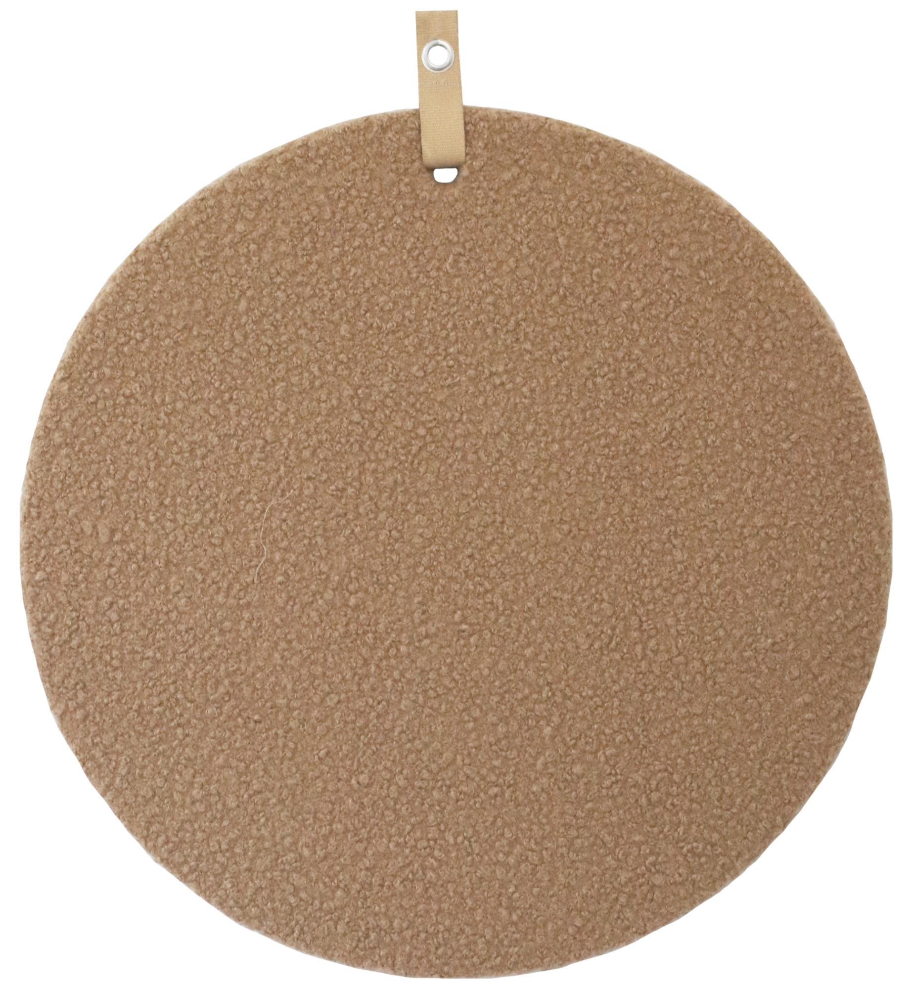 memo prikbord bouclé camel d.60cm