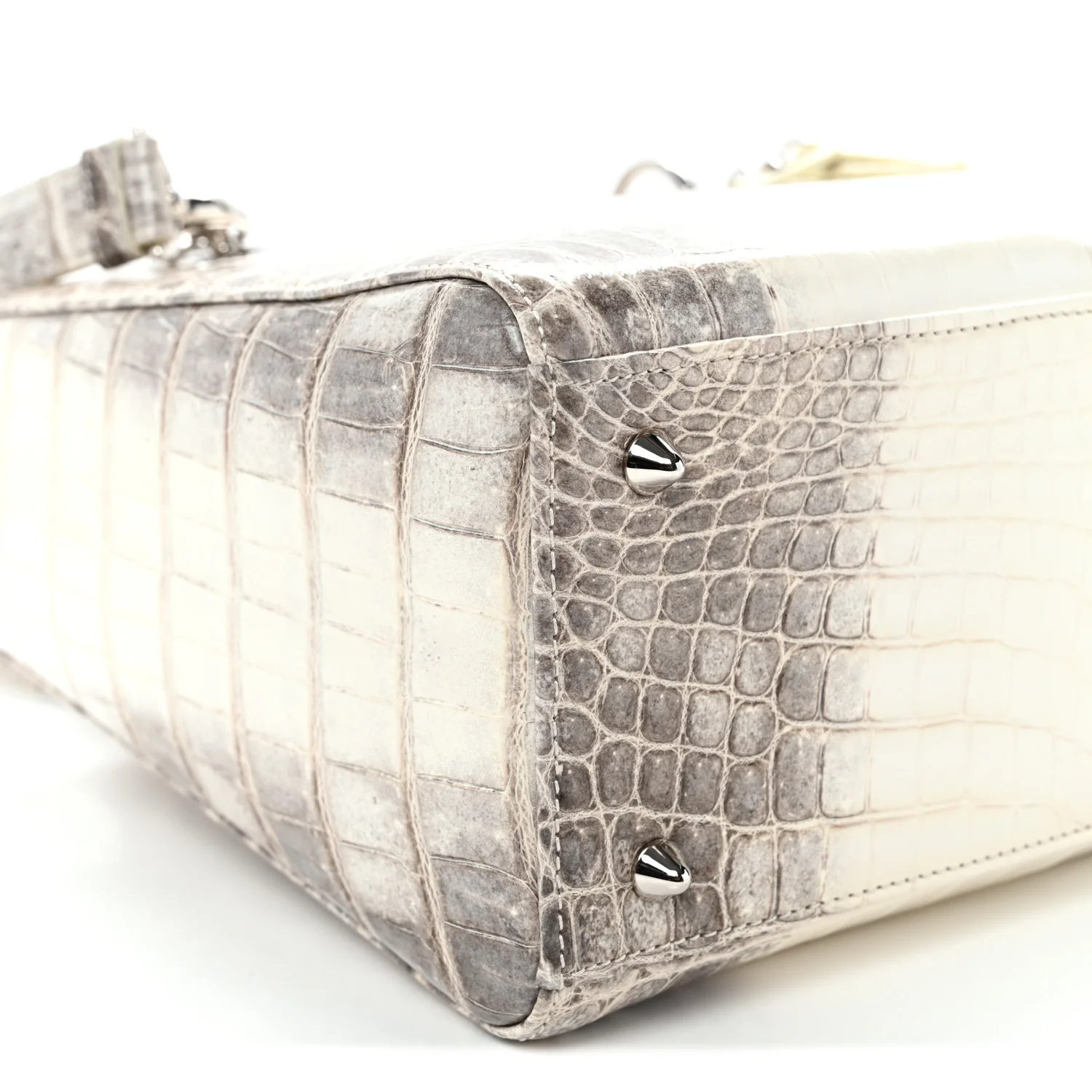Niloticus Crocodile Himalaya Medium Lady Dior Latte - Top Club