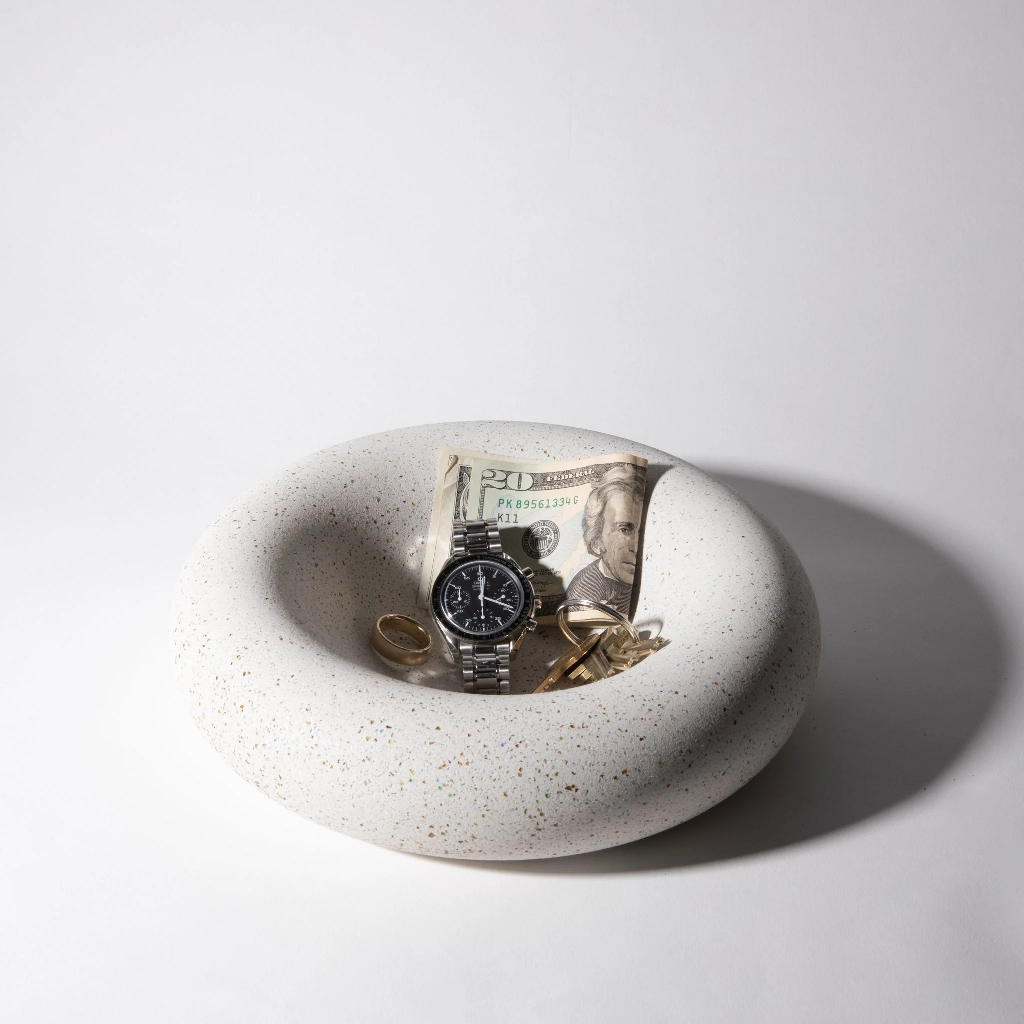 Bubble Catch All (Large) | White Terrazzo