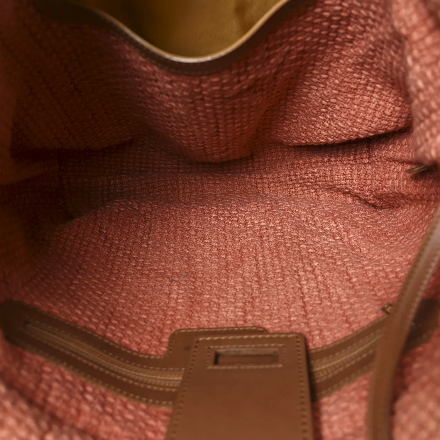 Straw Raffia Tote Natural Pink - Top Club