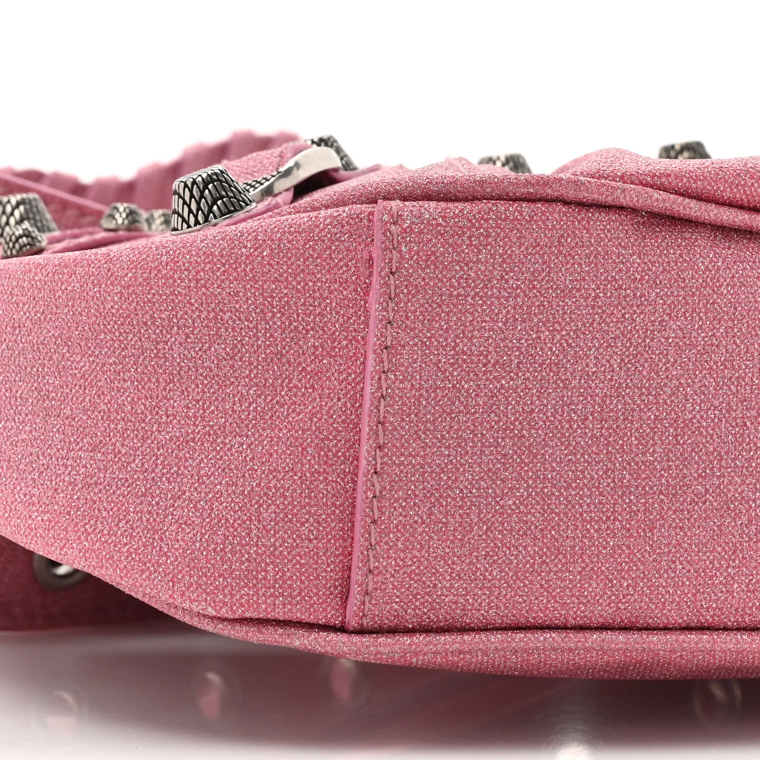 Sparkling Fabric Le Cagole Shoulder Bag XS Sweet Pink - Top Club