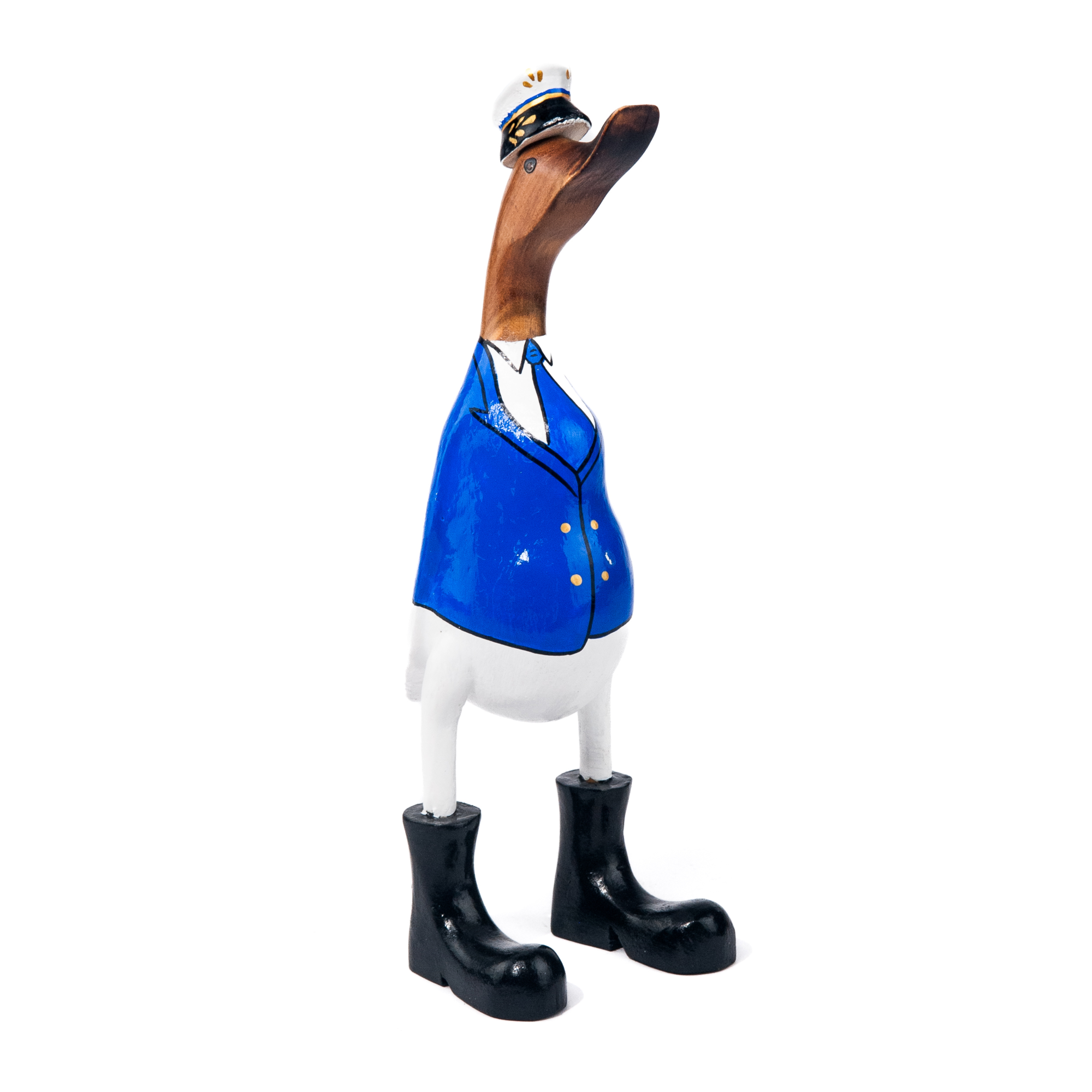 Houten eend kapitein