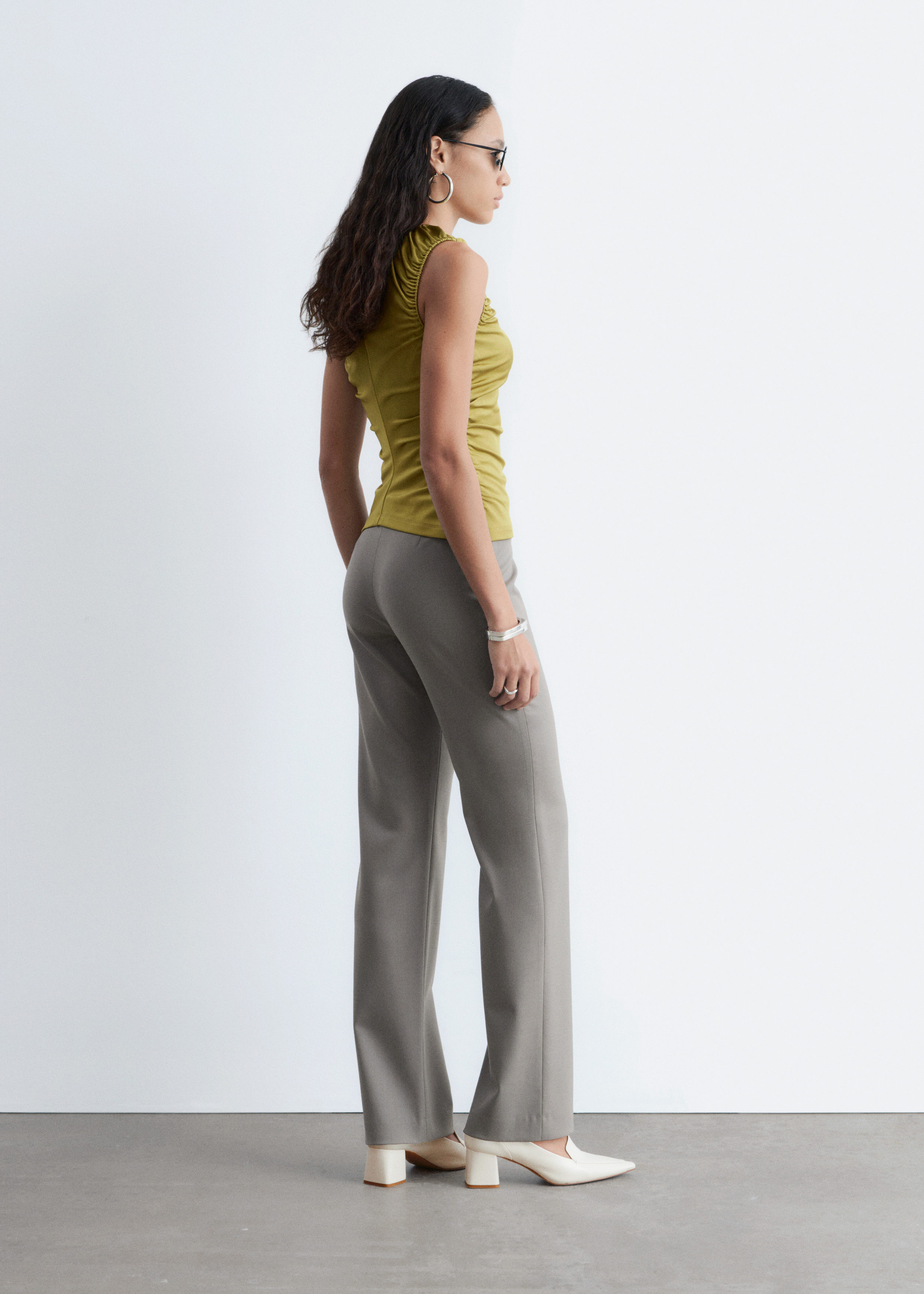 & Other Stories STRAIGHT-LEG WOOL TROUSERS