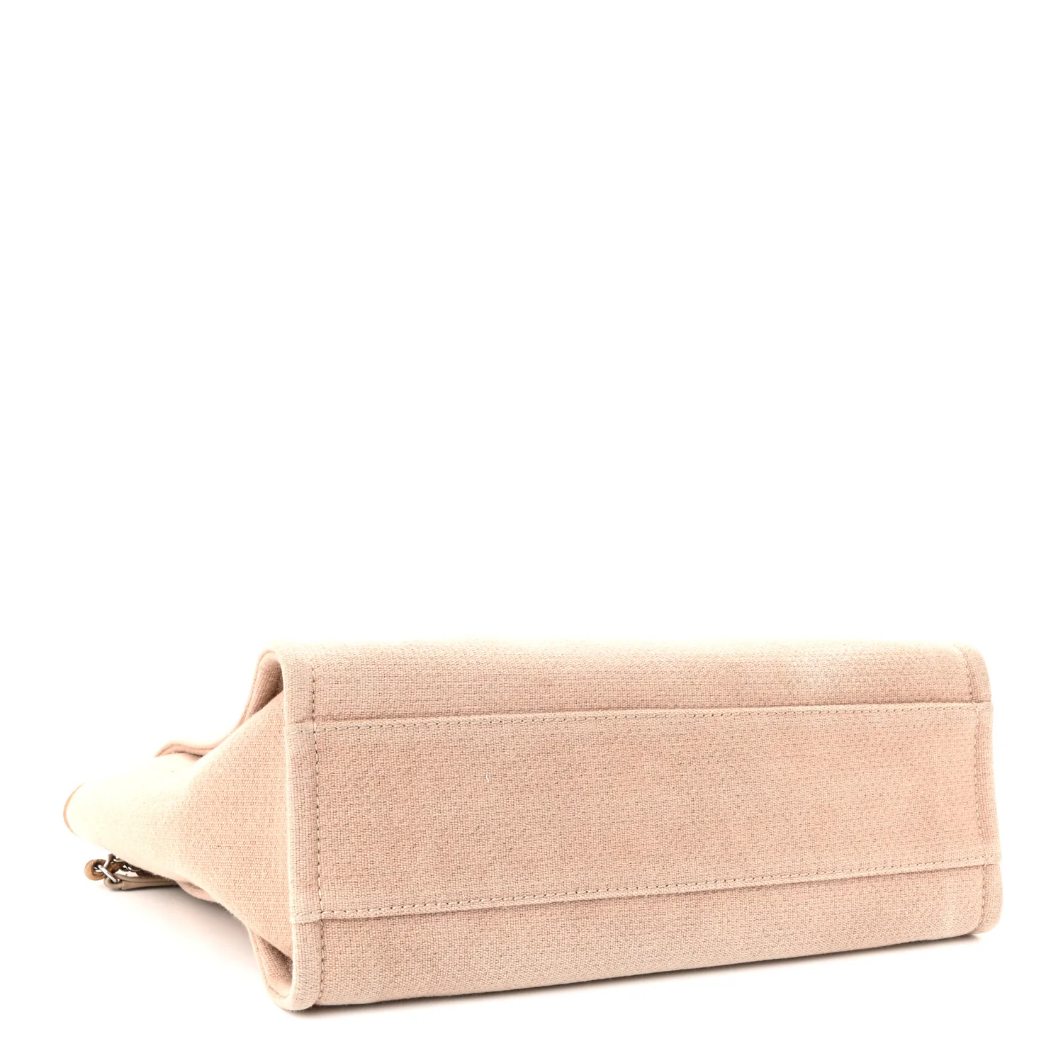 Mixed Fibers Small Deauville Tote Beige - Top Club