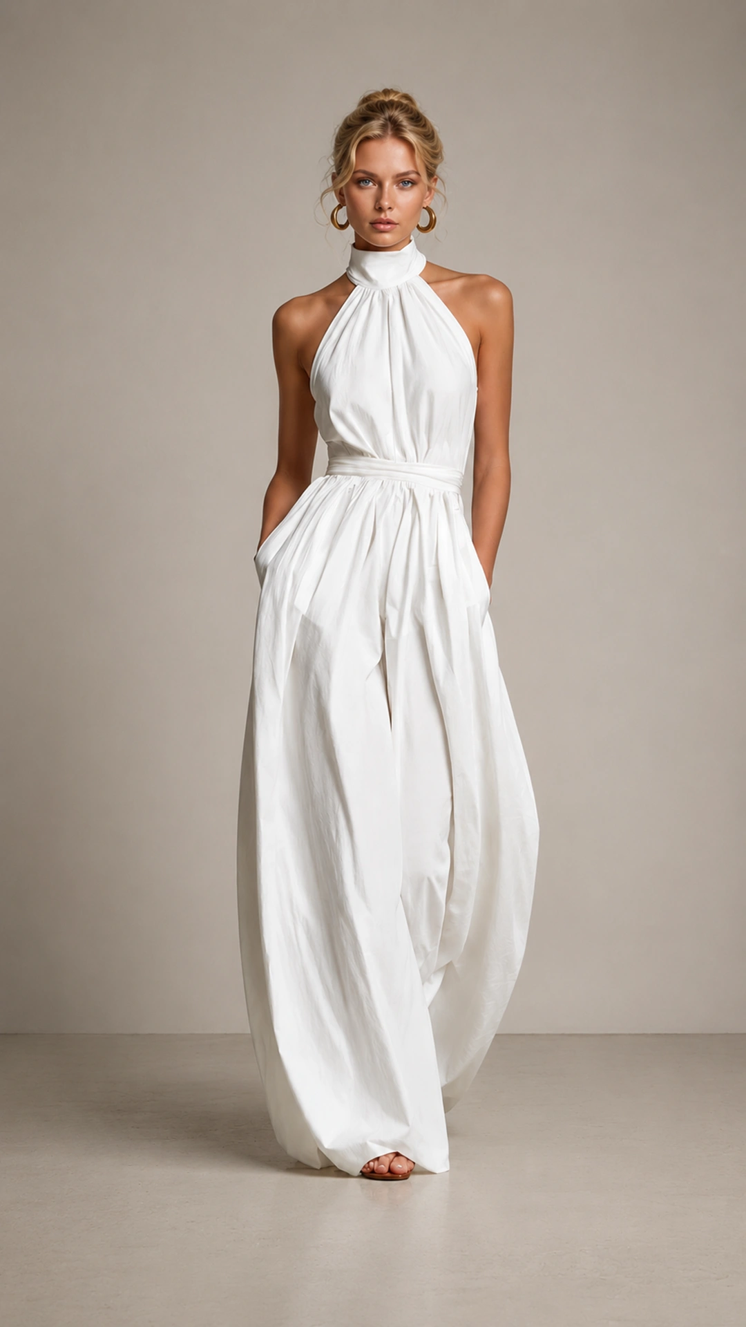 Breeze Halter Wide-Leg Jumpsuit | Effortless Vacation Resort Wear - Nordfashionstorm - Women's Clothing, Fashion for You - Nordfashionstorm.com