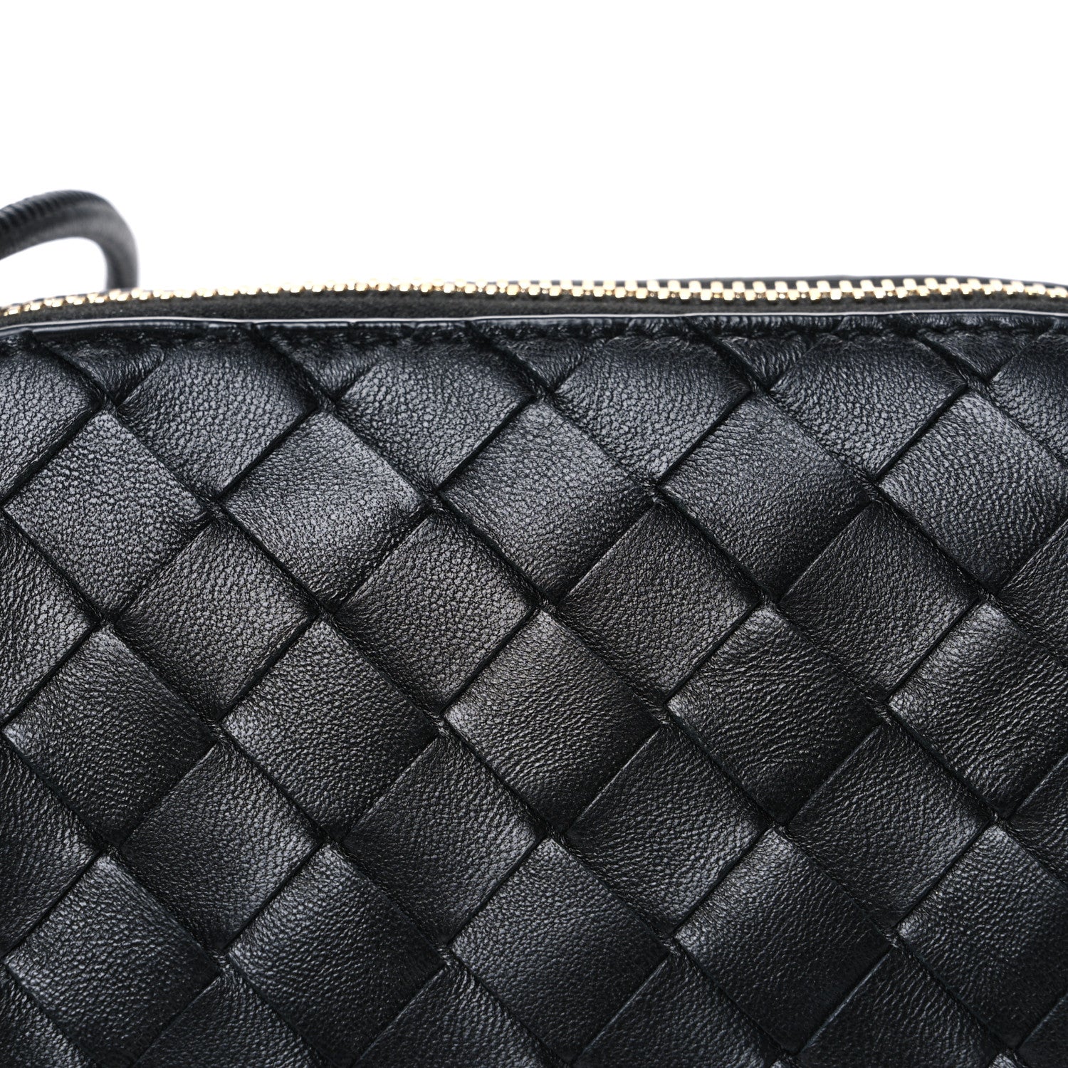 Nappa Intrecciato Concert Pouch Black - Top Club