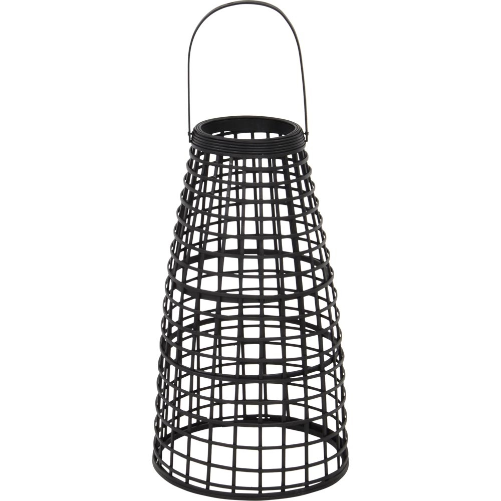 Lantaarn Anzu naturel met LED - set van 2 Lantaarn Anzu zwart met LED - set van 2