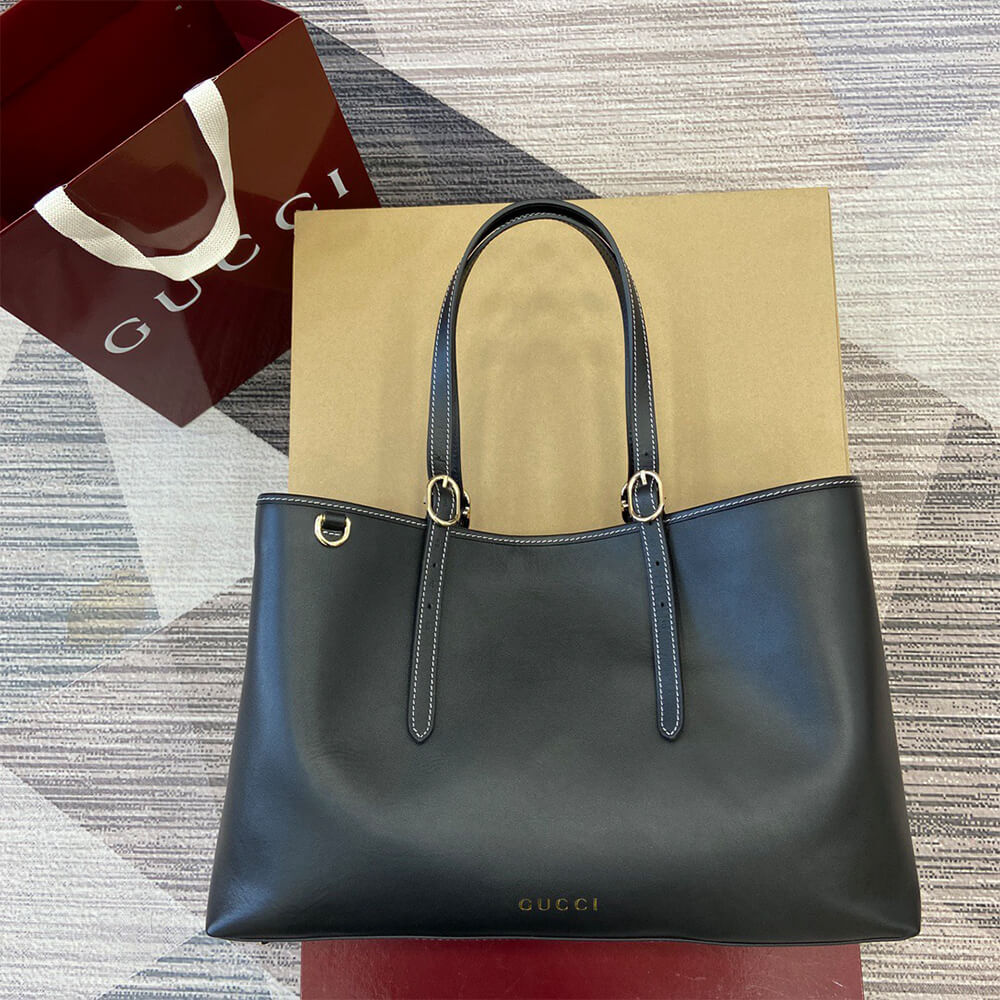 GG Emblem large tote bag