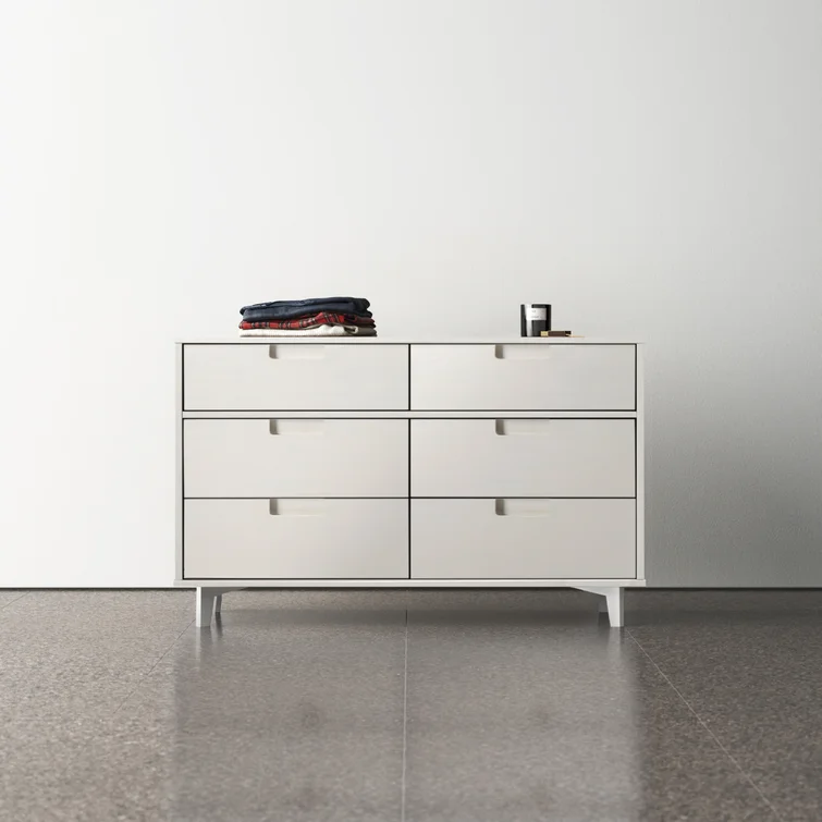 Yarber Groove 6 Drawer Double Dresser