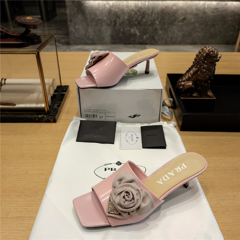 prada low heel rosette square toe sandals - Sneaker Replica Workshop