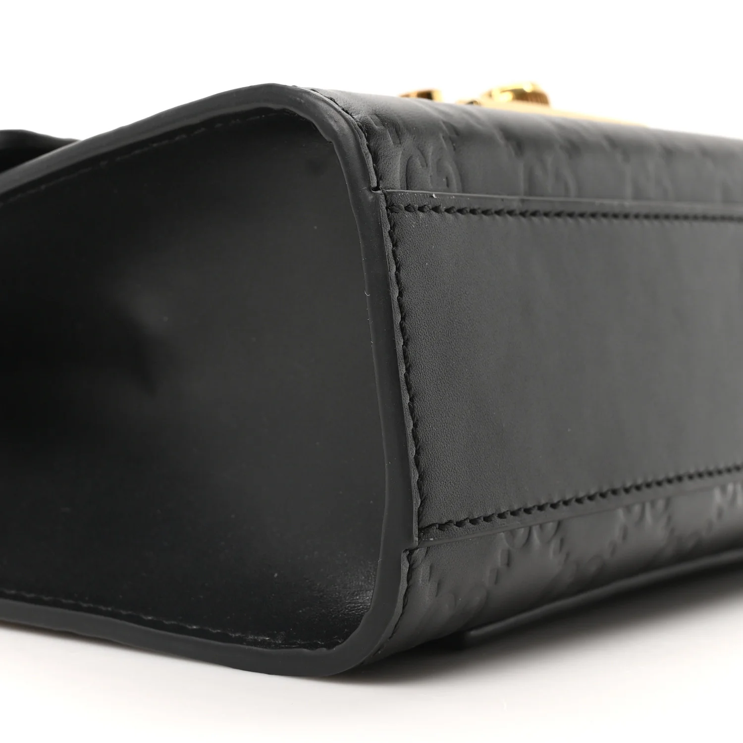Guccissima Small Padlock Shoulder Bag Black - Top Club