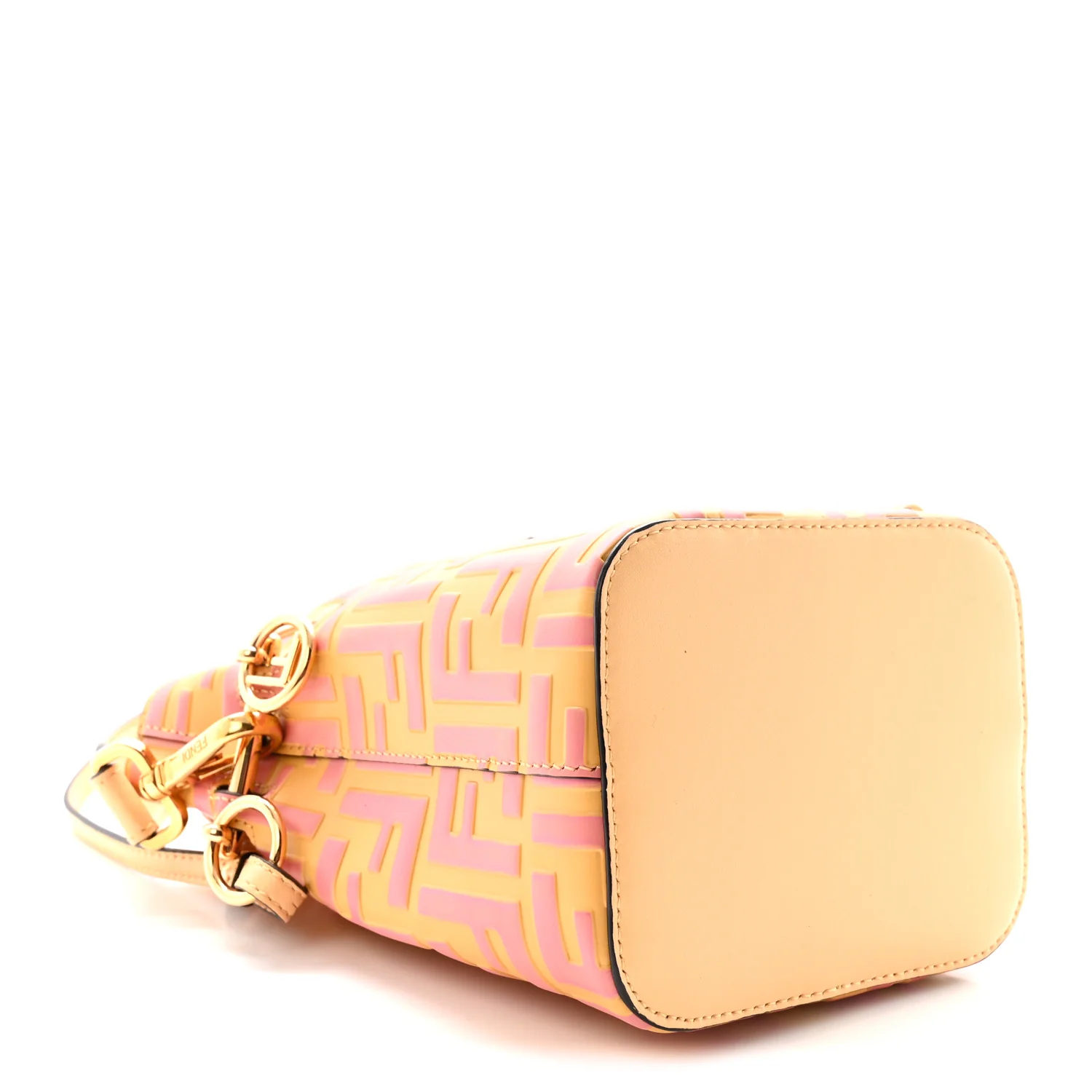 Vitello Liberty F is Fendi Bi-Color FF 1974 Embossed Mini Mon Tresor Bucket Bag Savana Lollypop - Top Club