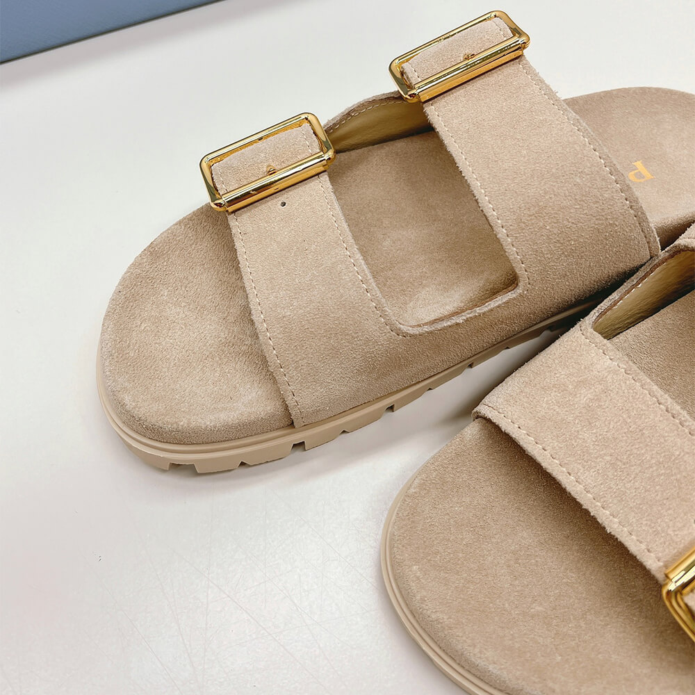 PRADA Suede strap slides - Top Club