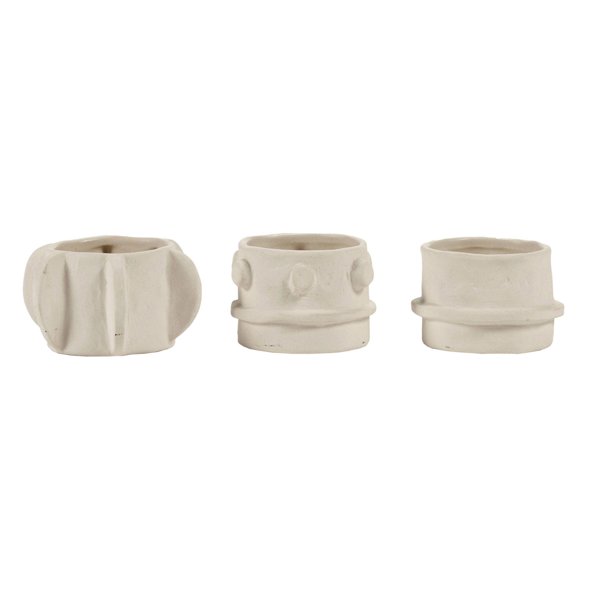 Waxinelichthouder Molly beige - set van 3