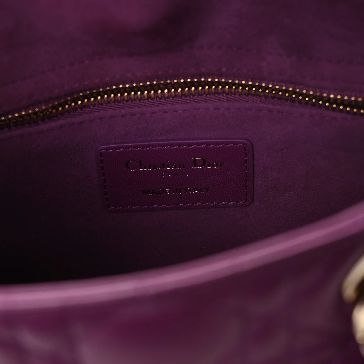 Lambskin Cannage Small My ABCDior Lady Dior Purple - Top Club