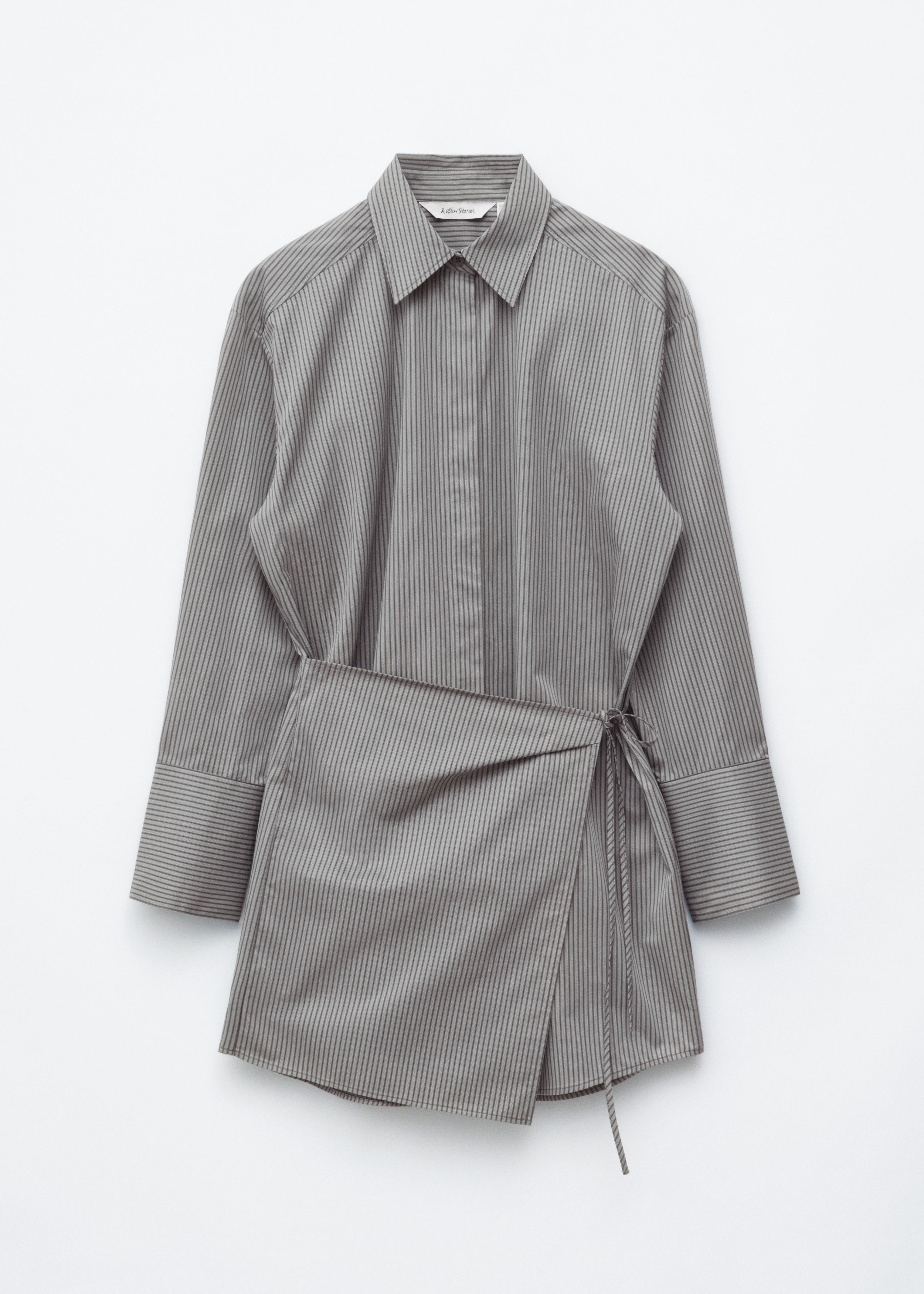 & Other Stories WRAP SHIRT MINI DRESS