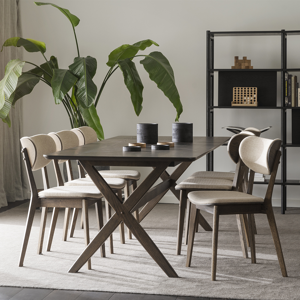 Eetkamerstoel Kato - donker eiken Beige