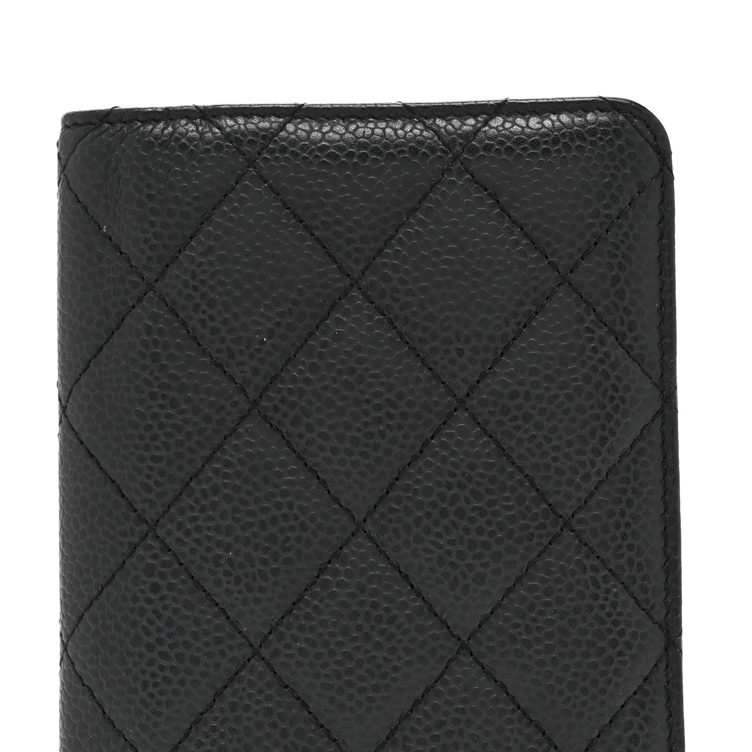 Caviar Quilted Agenda Cover Black - Top Club
