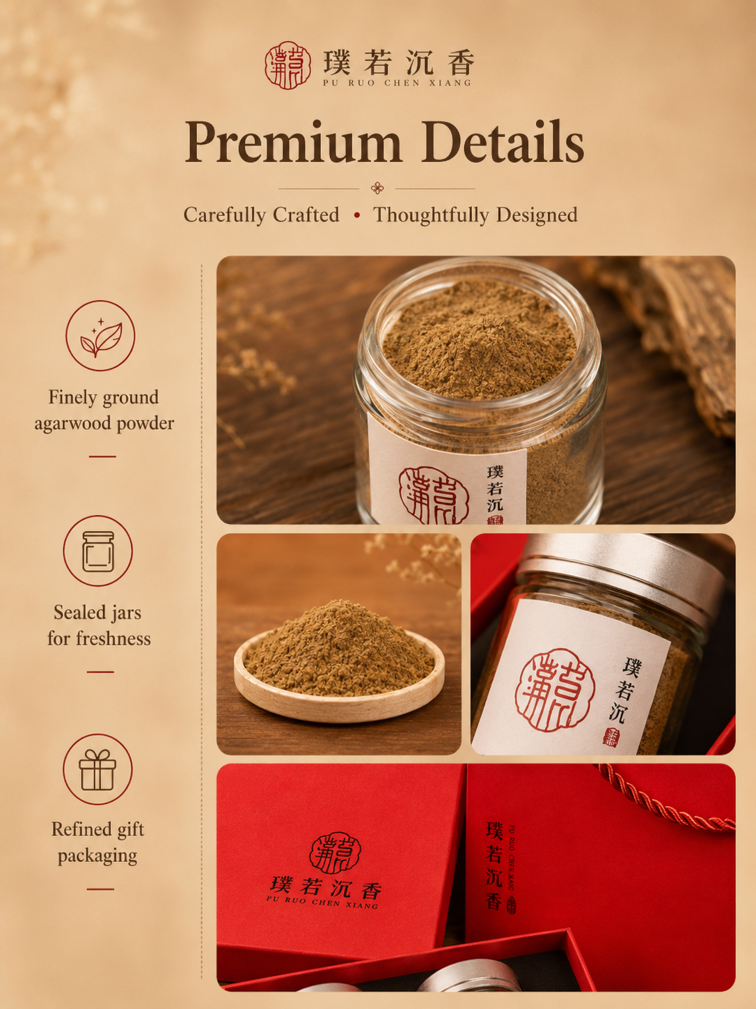 Premium Agarwood Powder Gift Set