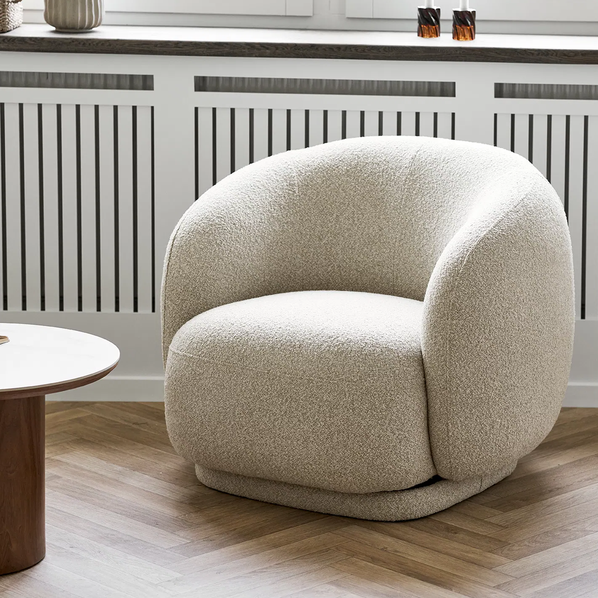 Fauteuil Haylie draaibaar zand