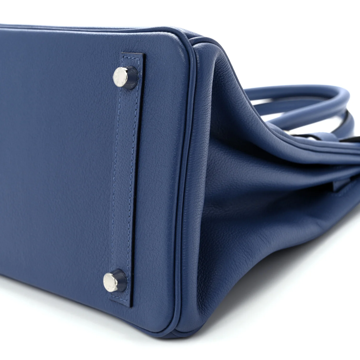 Taurillon Novillo Birkin 30 Bleu Brighton - Top Club