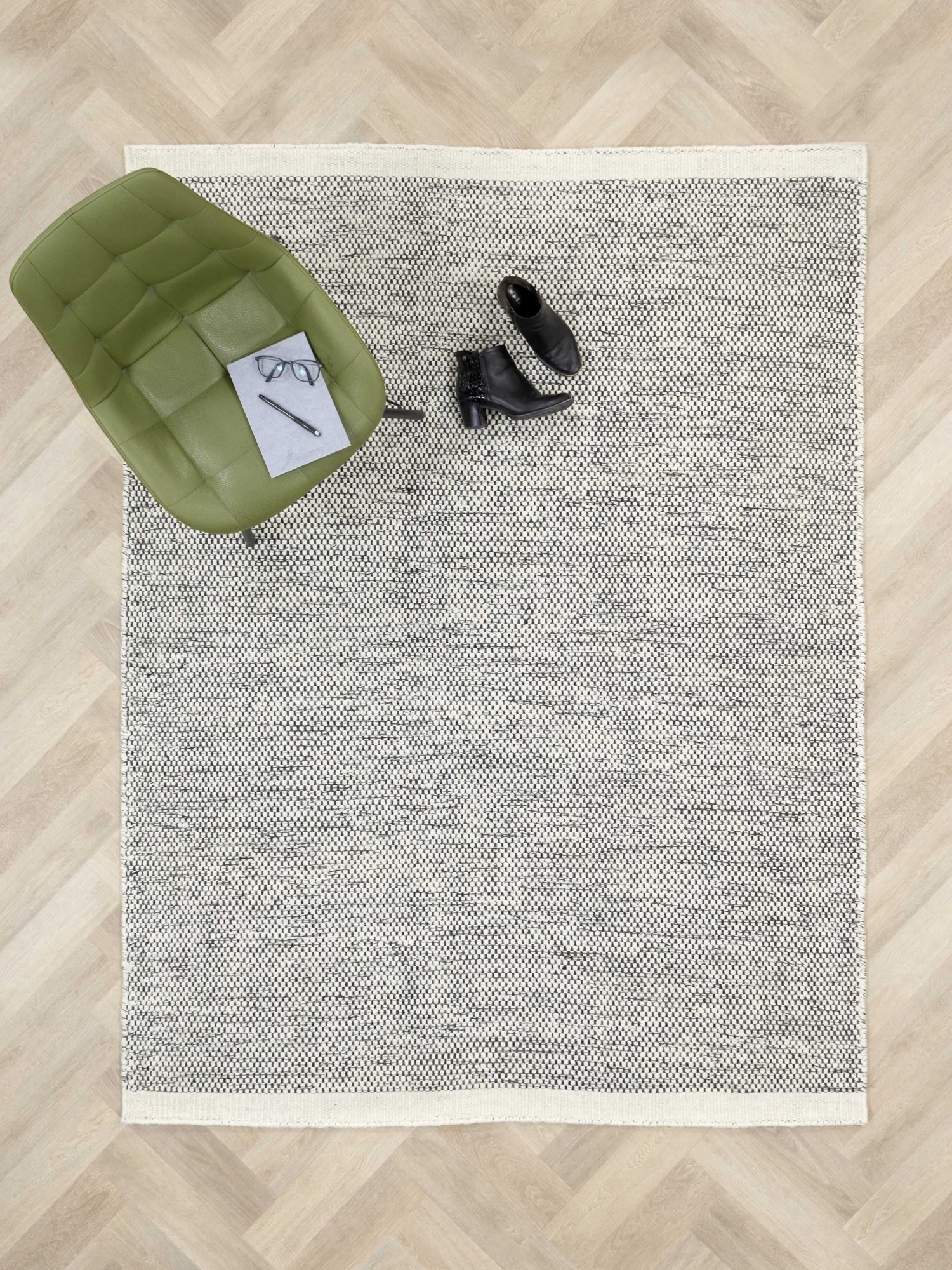 Vloerkleed Teppe black/white 140x200 cm