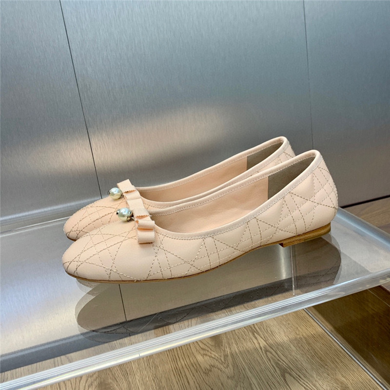 dior electric embroidered cannage pattern ballerina shoes - Sneaker Replica Workshop