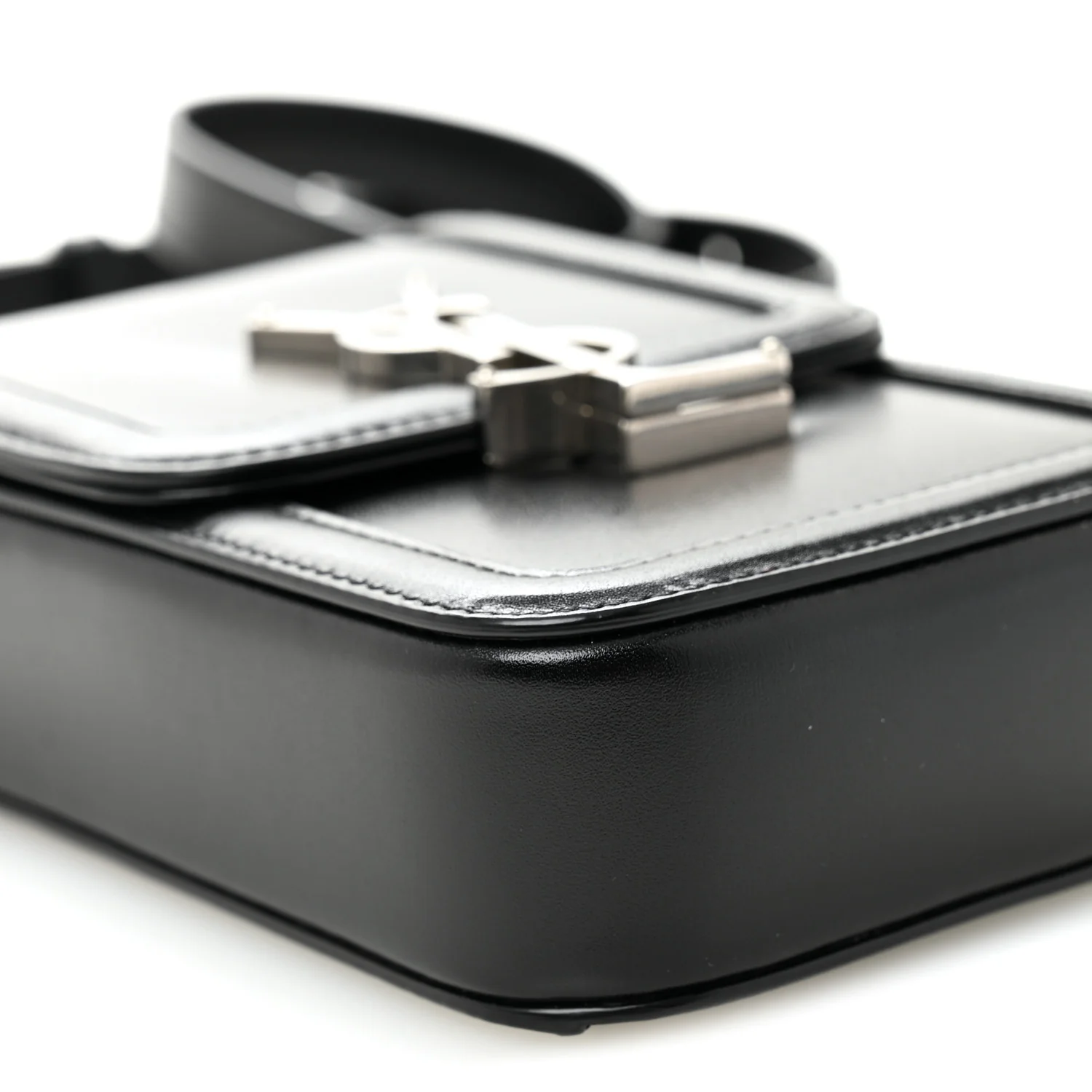 Smooth Calfskin Mini Solferino Satchel Black - Top Club
